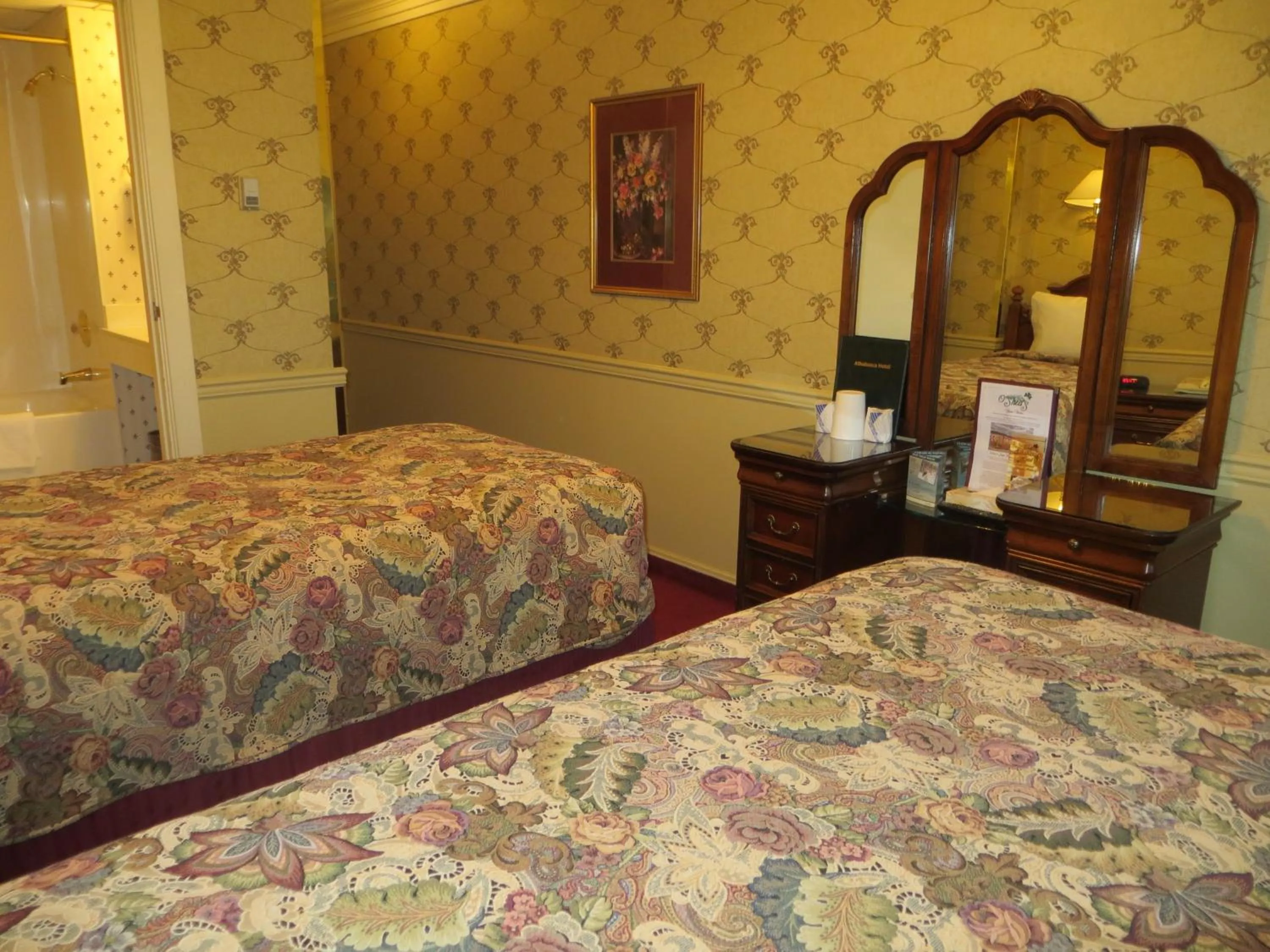 Bed in Athabasca Hotel