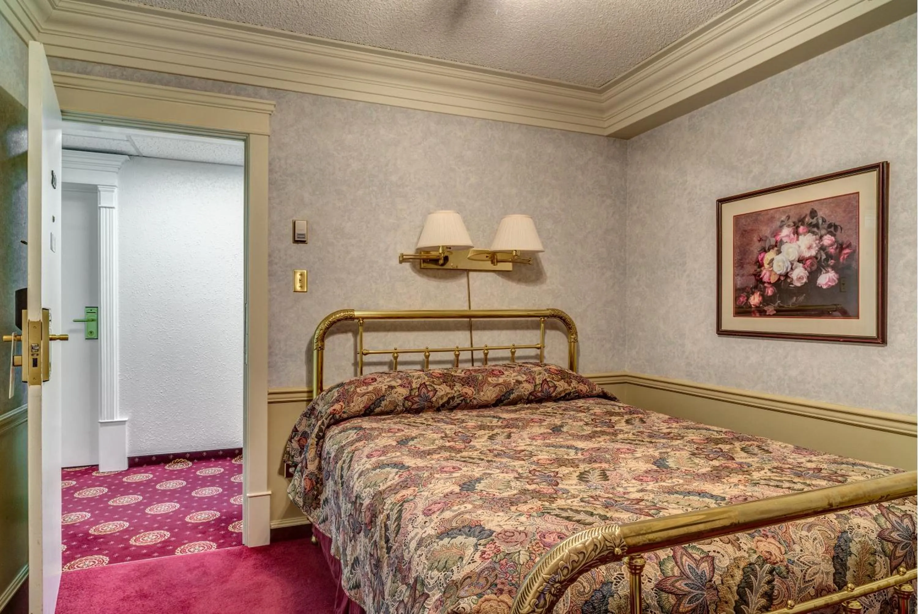 Bed in Athabasca Hotel