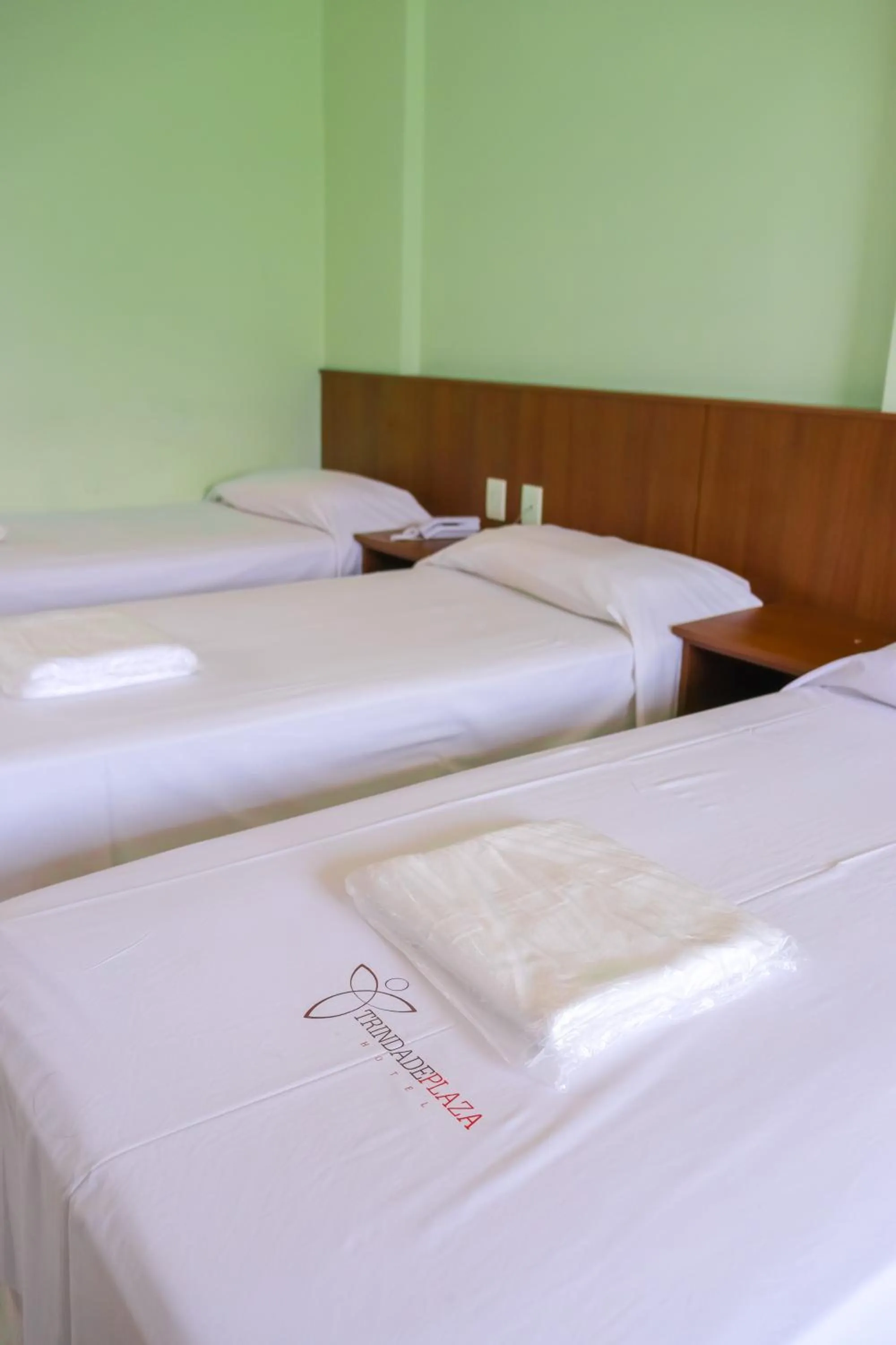 Bed in Trindade Plaza Hotel