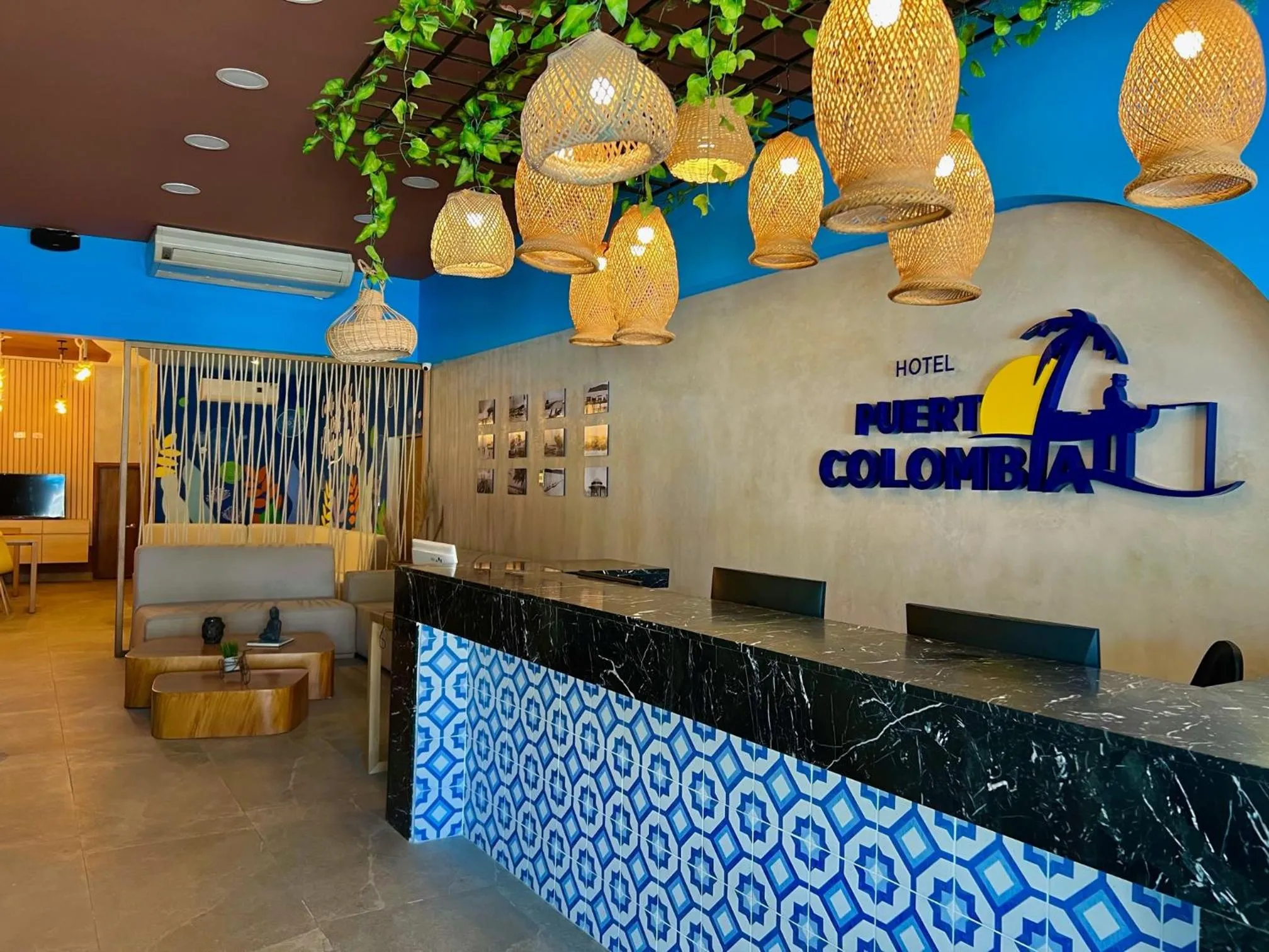 Lobby or reception in Hotel Puerto Colombia