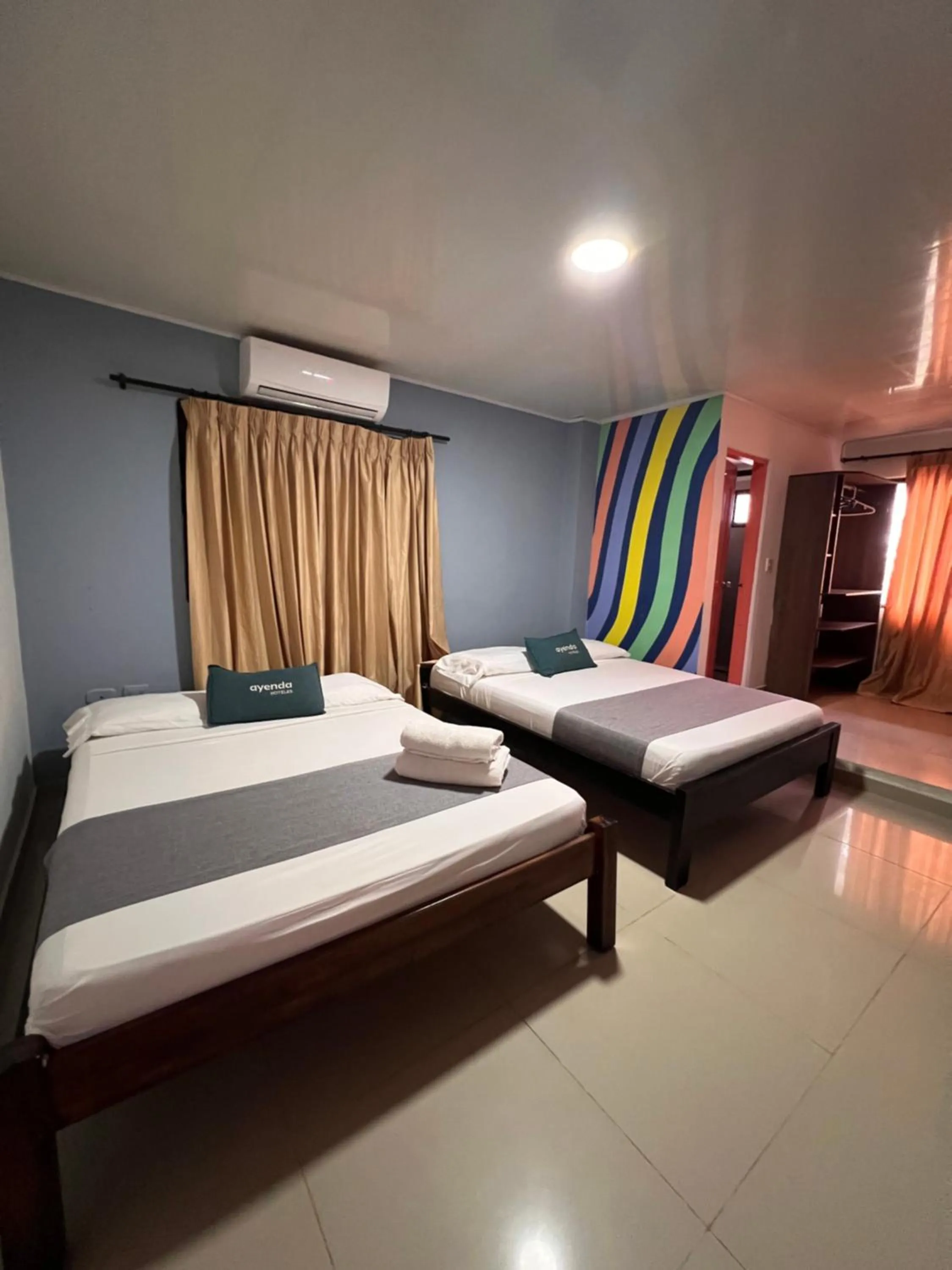 Bed in Hotel Puerto Colombia