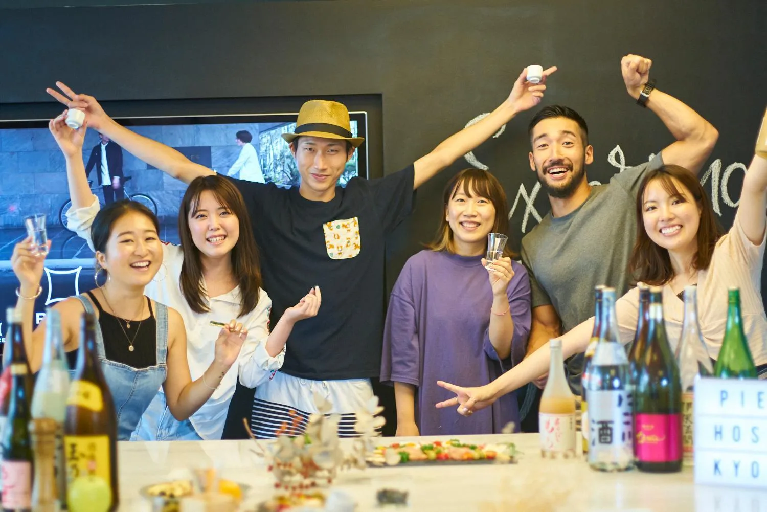 Communal kitchen in Piece Hostel Kyoto