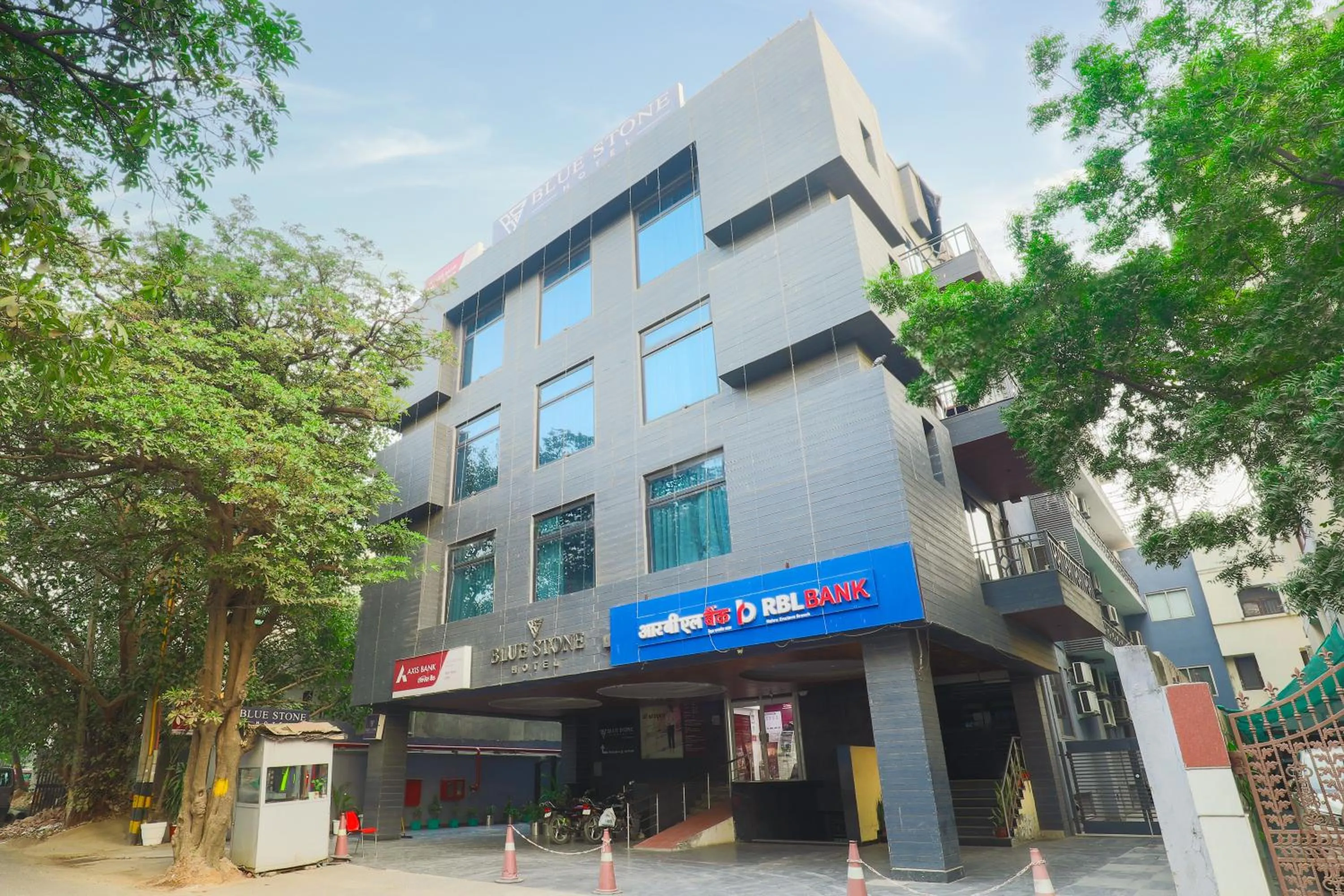 Property building in Hotel Bluestone Nehru Place by The Cosy Hotels