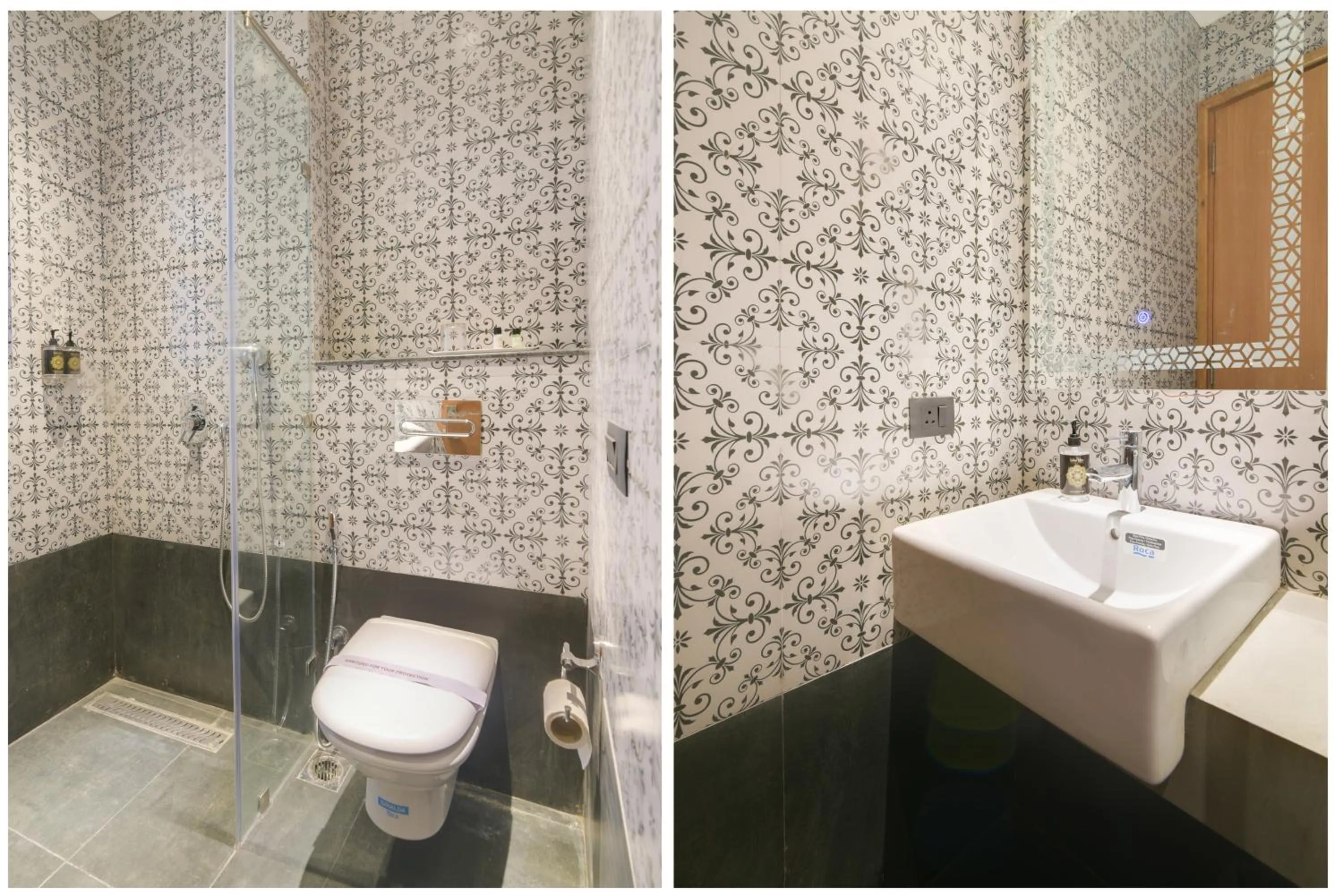 Bathroom in Hotel Bluestone Nehru Place by The Cosy Hotels