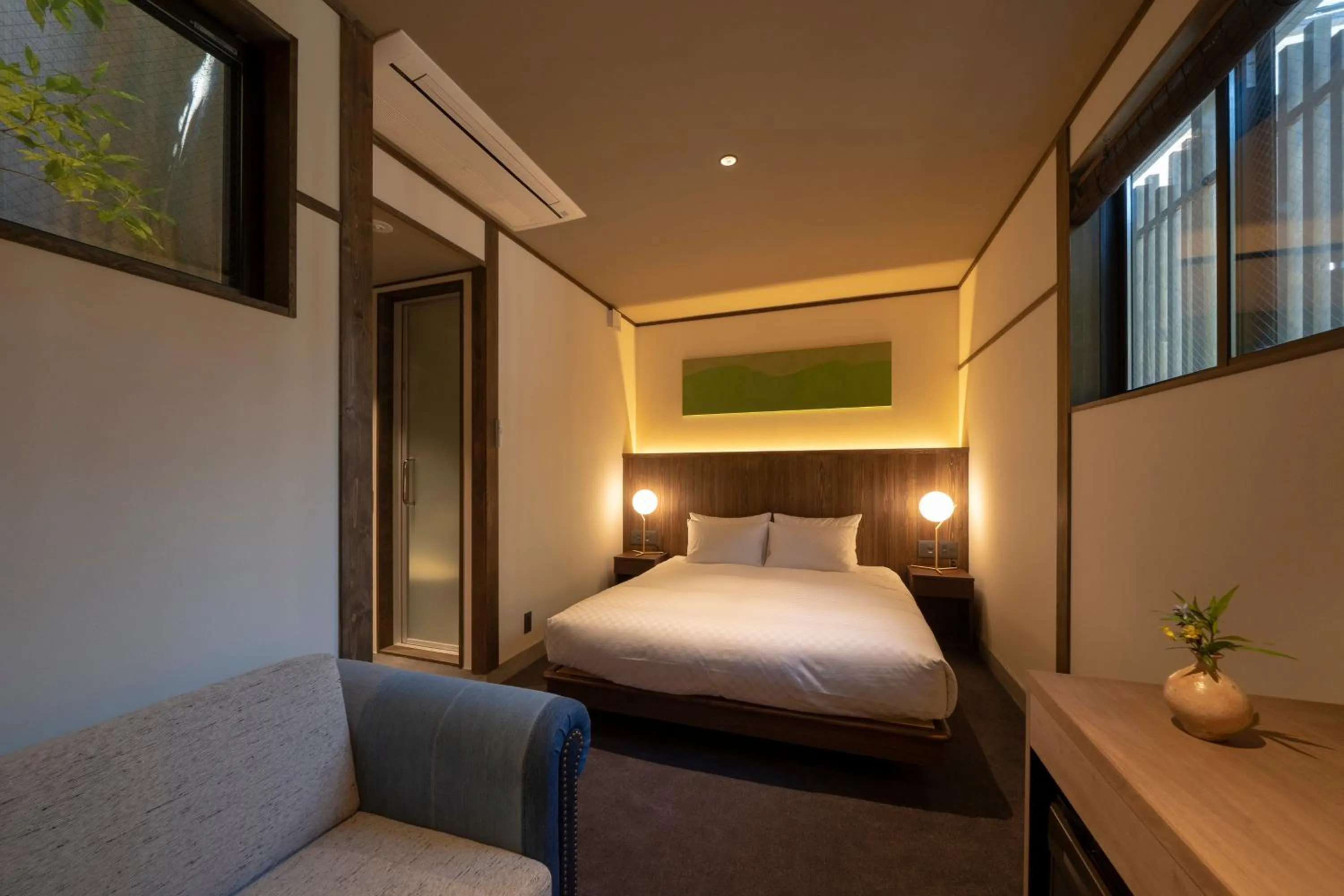 Bed in THE MACHIYA KAZAHAYA