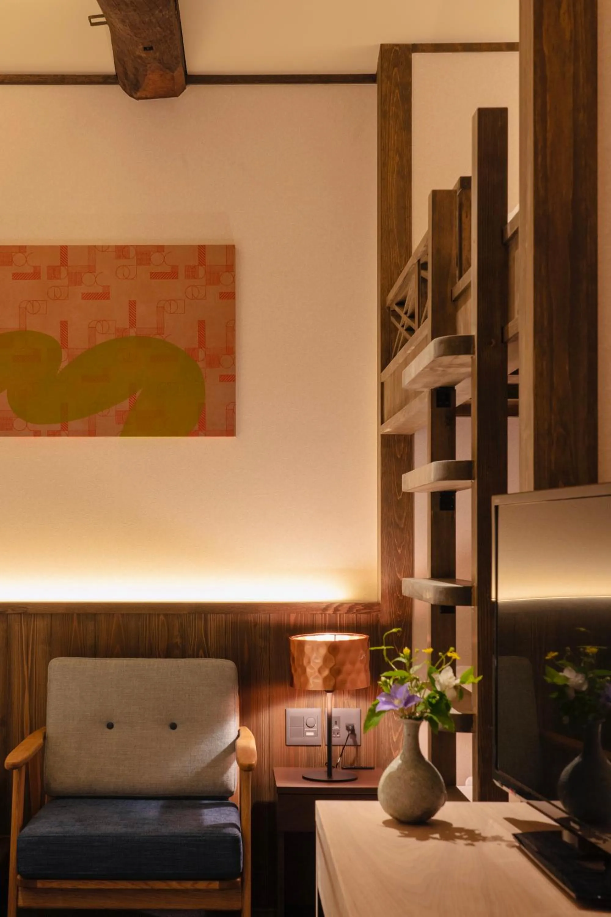 Seating area in THE MACHIYA KAZAHAYA