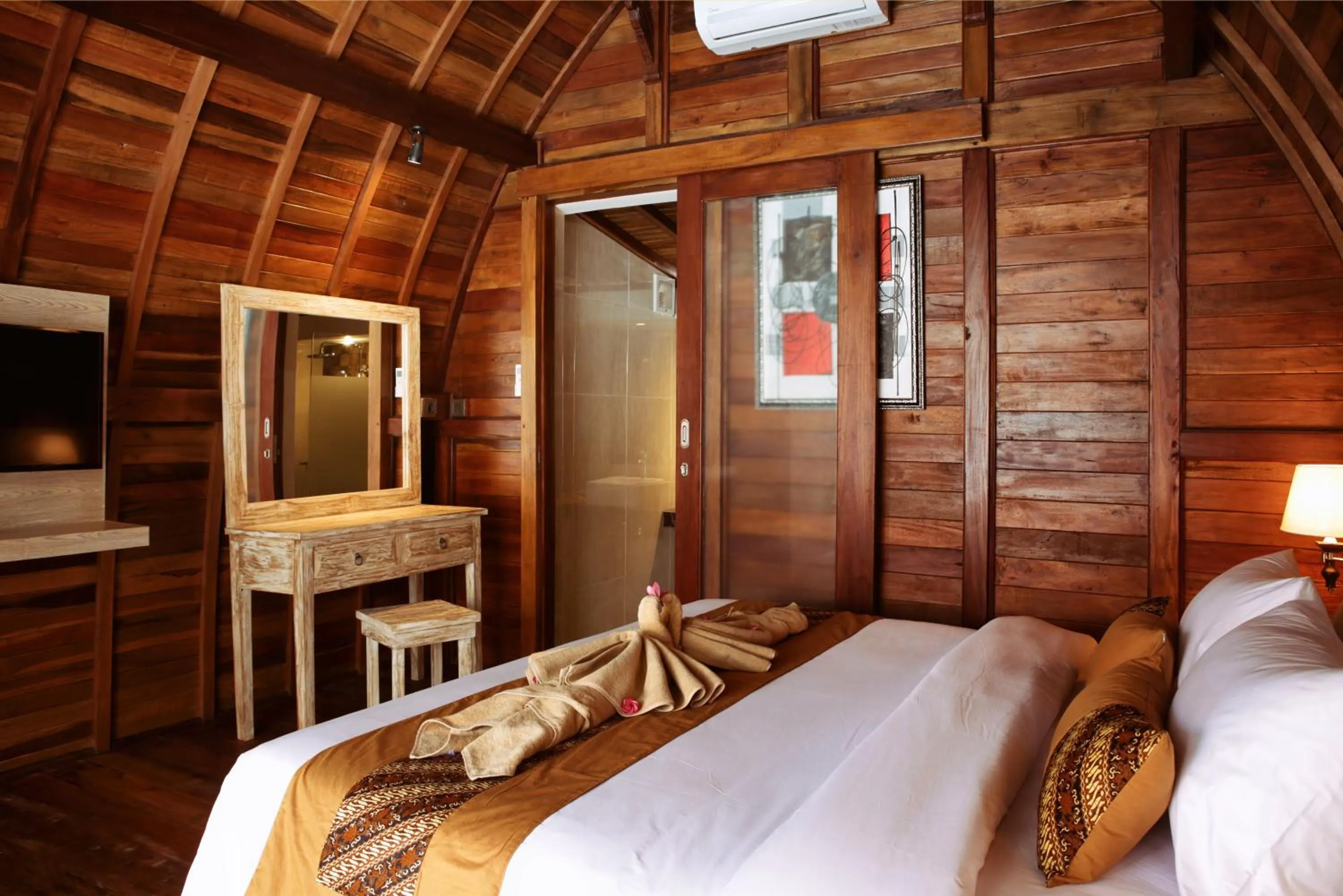 Bed in Poedja Villa Jimbaran