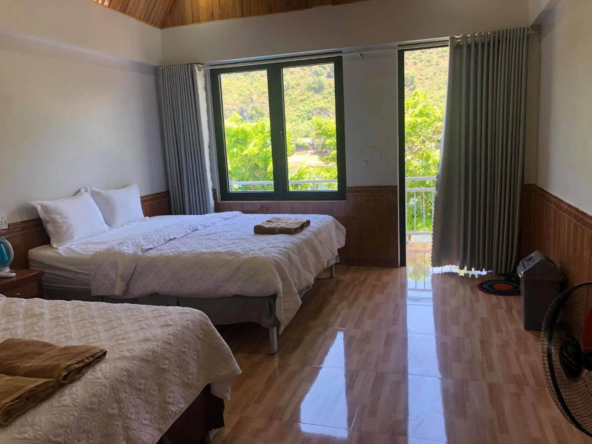 Bed in Restful River Bungalow