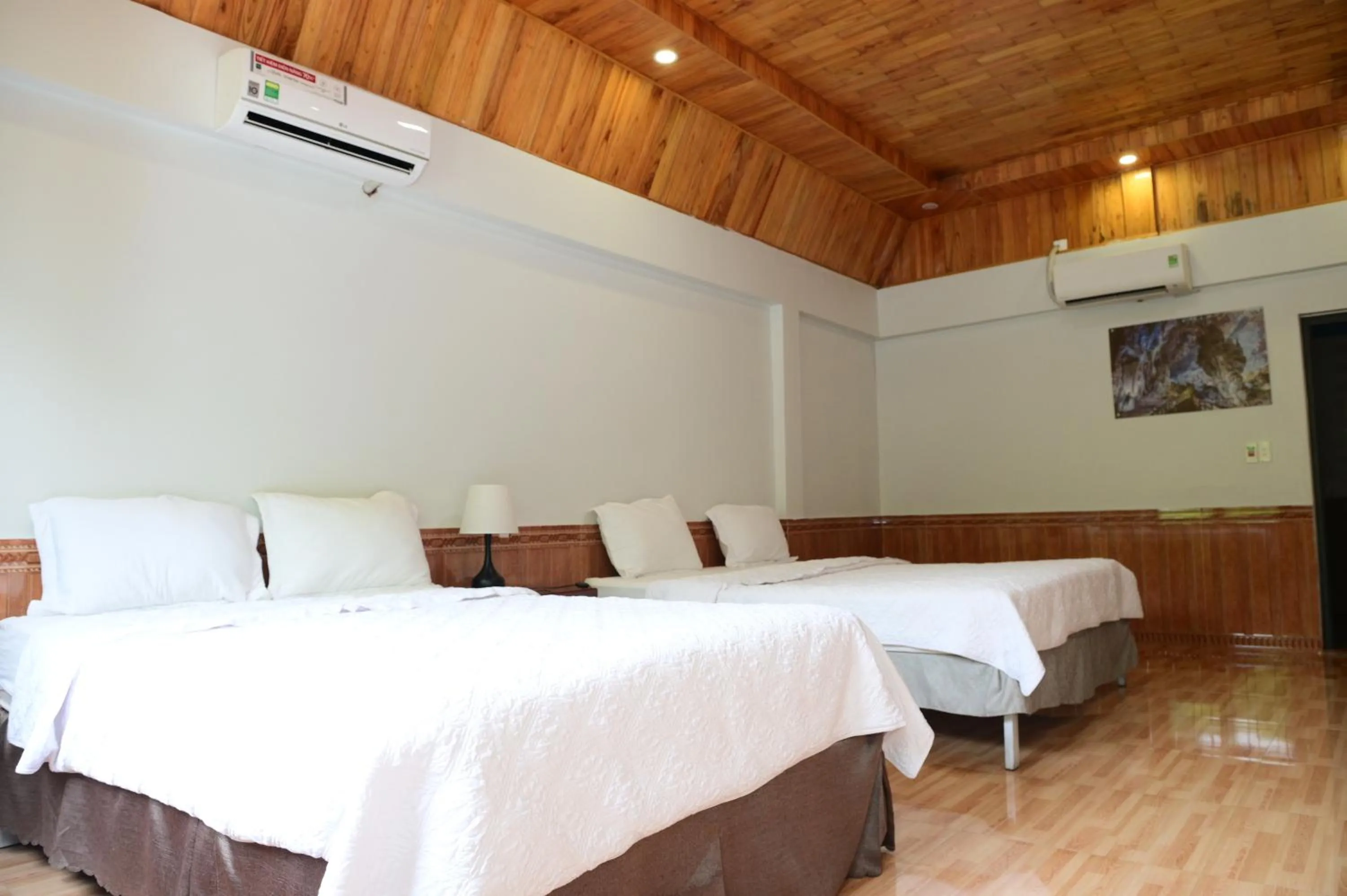 Bed in Restful River Bungalow