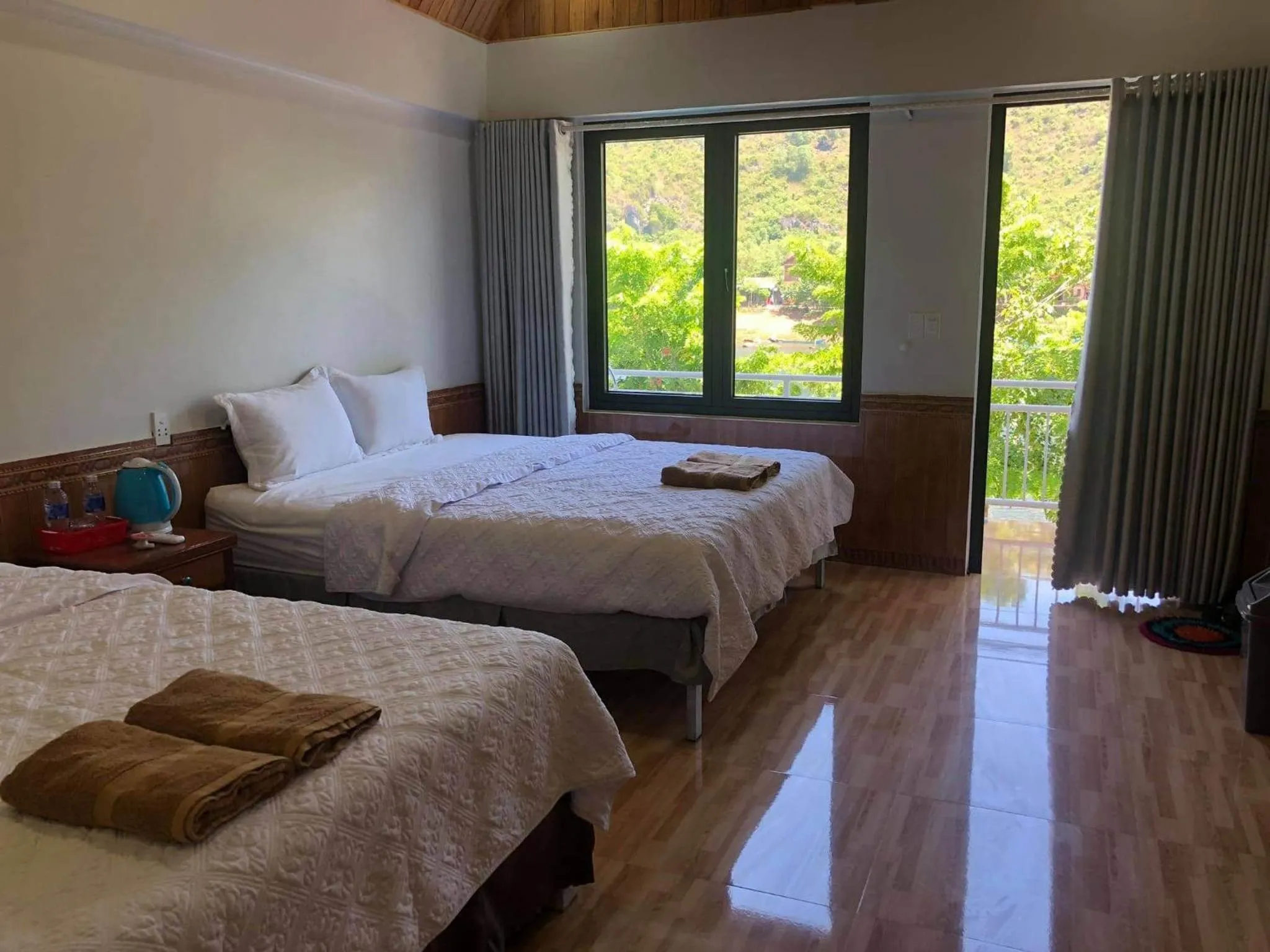 Bed in Restful River Bungalow