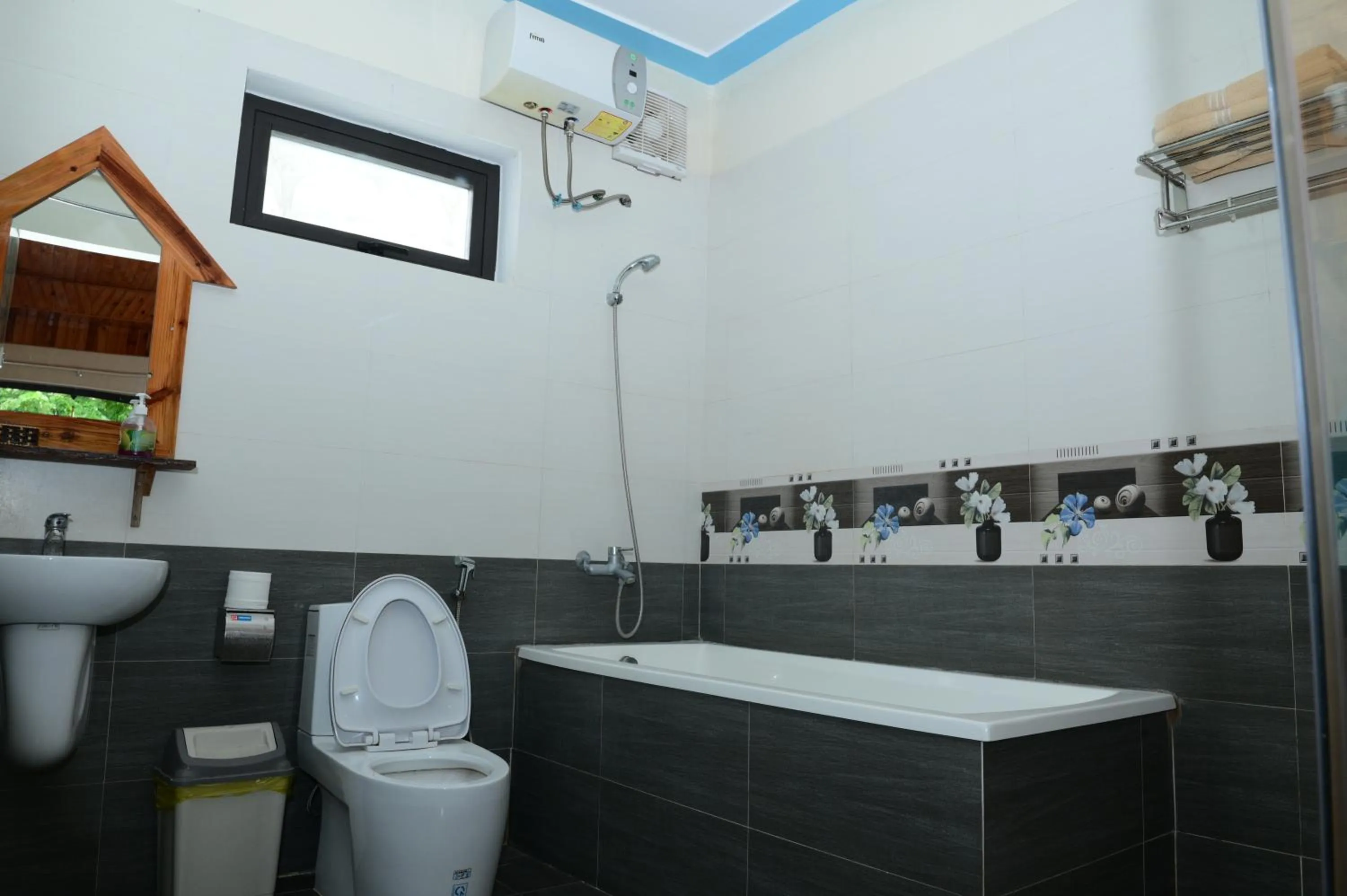 Toilet in Restful River Bungalow