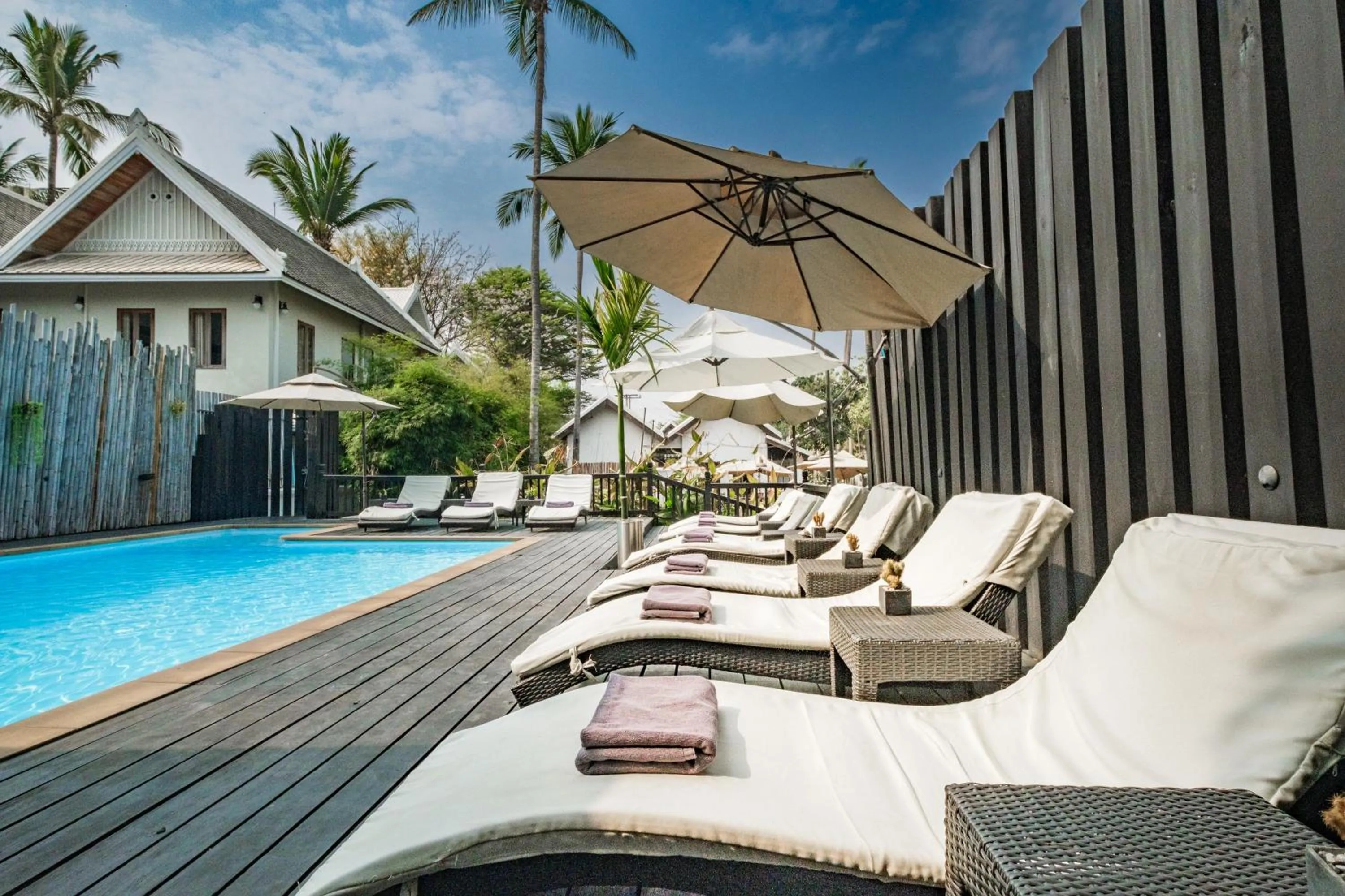 Swimming pool in Sanctuary Hotel Luang Prabang