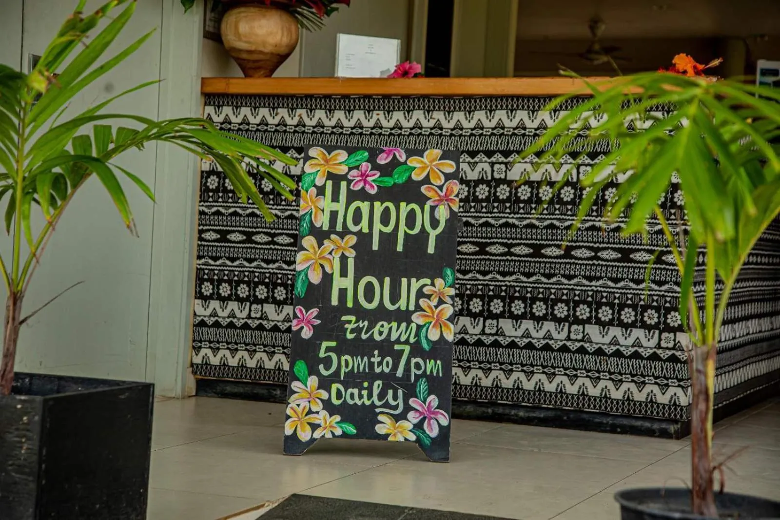 Text overlay in Seatiki Resort Fiji