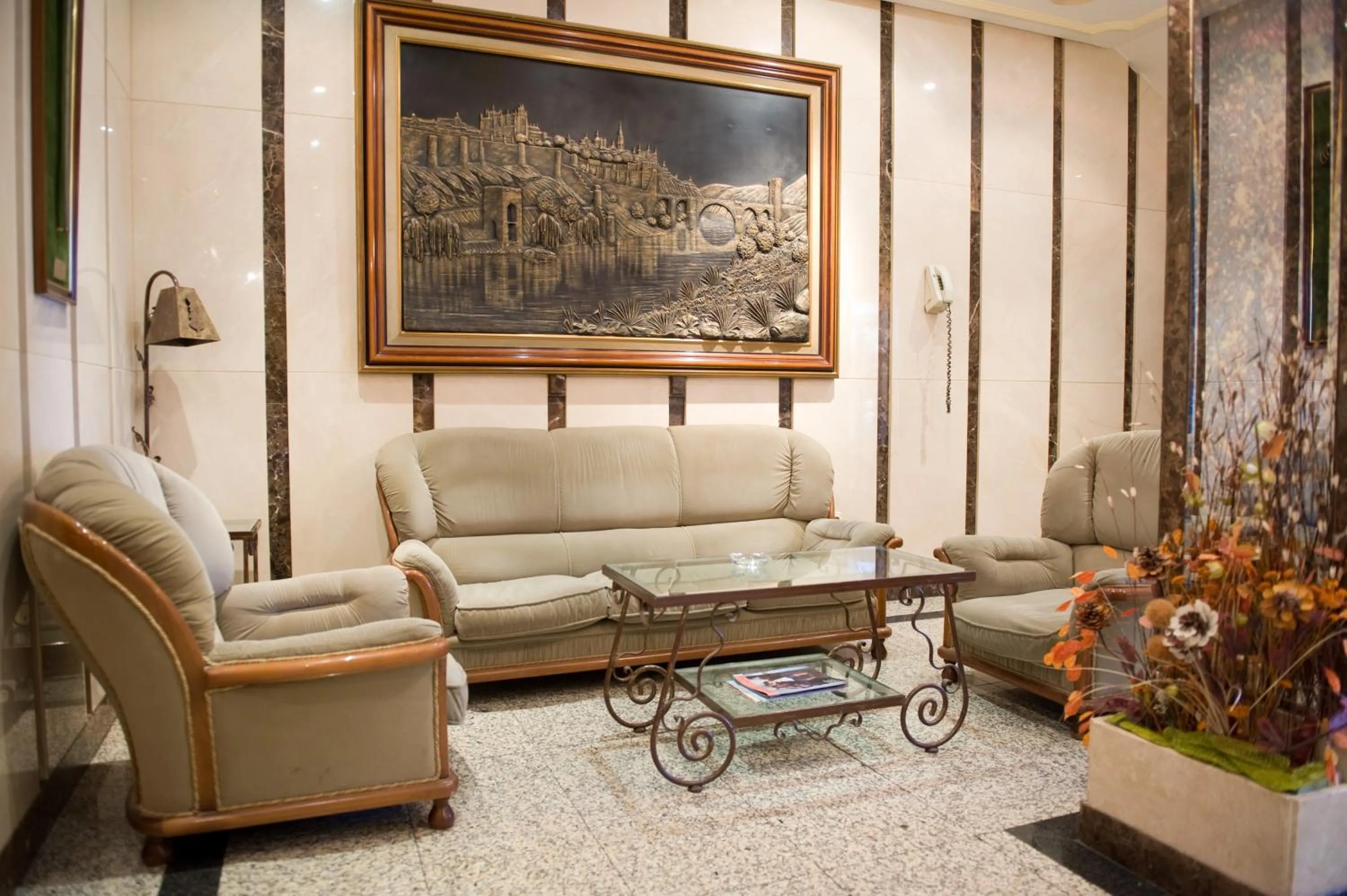 Lobby or reception in Hotel La Maruxiña