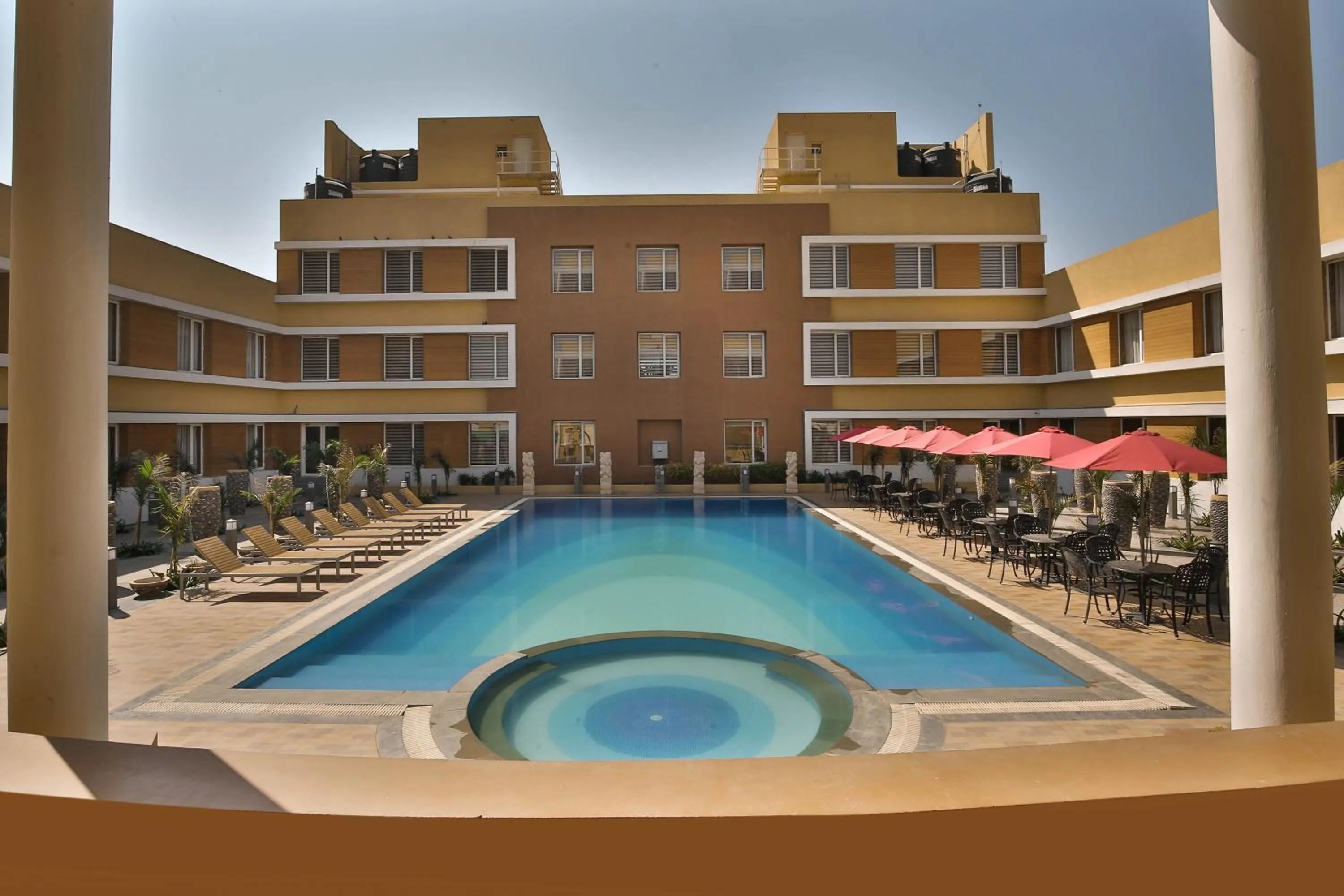 Swimming pool in Club Mahindra Dwarka