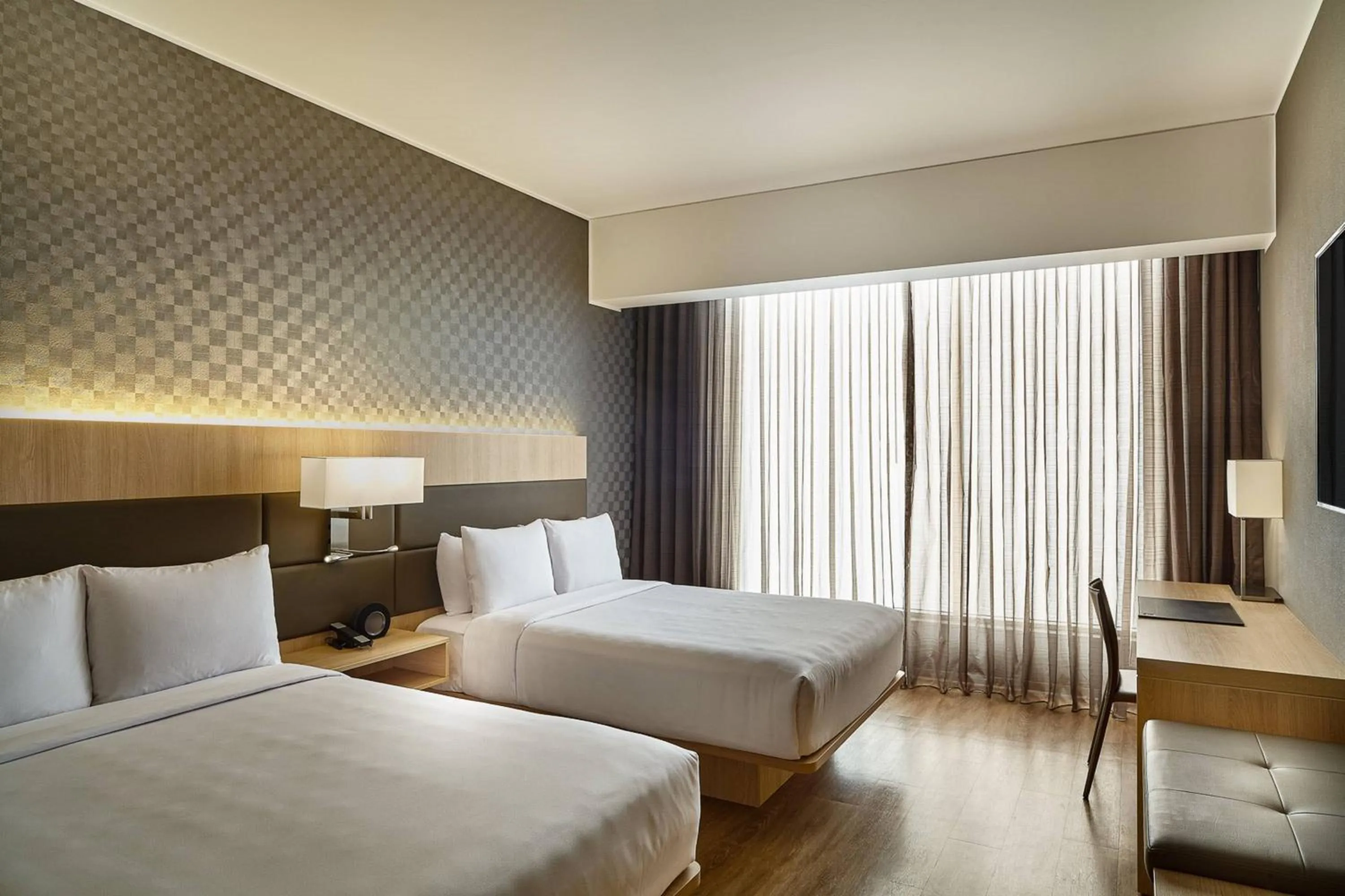 Photo of the whole room, Bed in AC Hotel by Marriott Lima Miraflores