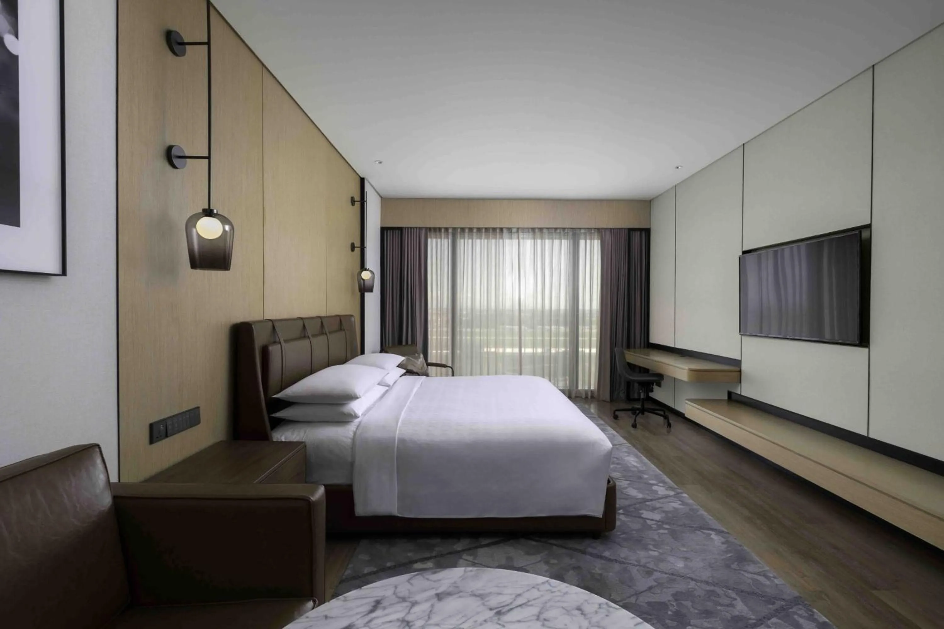 Photo of the whole room, Bed in Sheraton Manila Hotel at Newport World Resorts