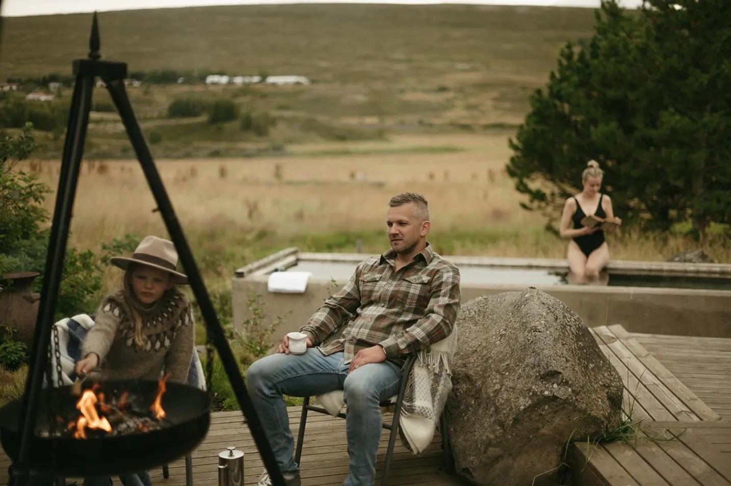 People in Aurora Farm Hotel