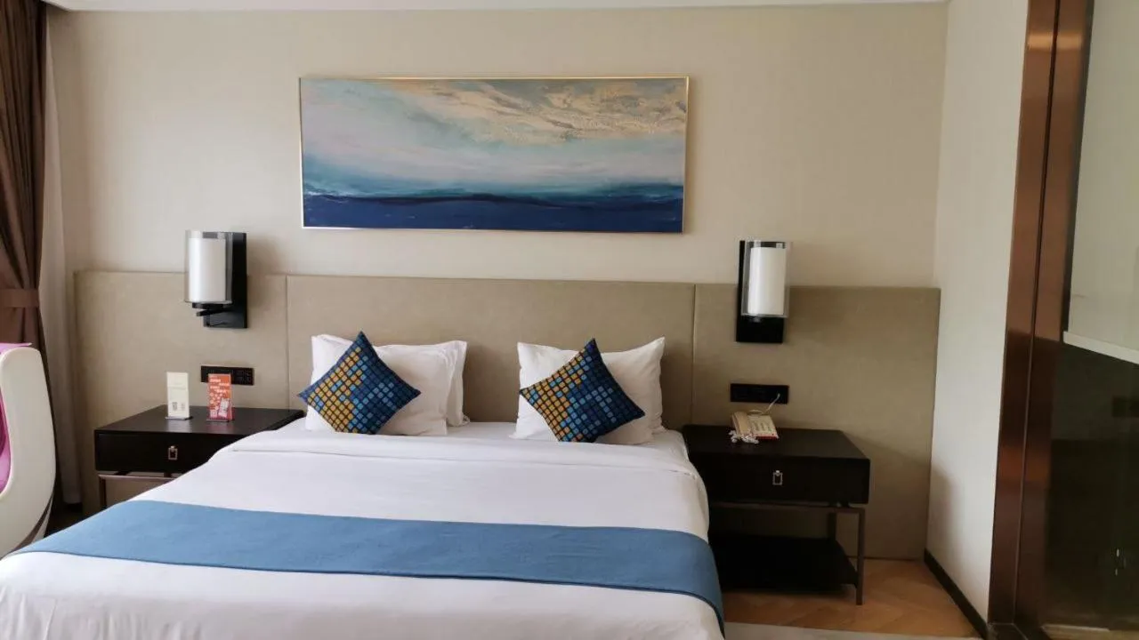 Bed in Ocean Delight Boutique Hotel 海悦精品酒店