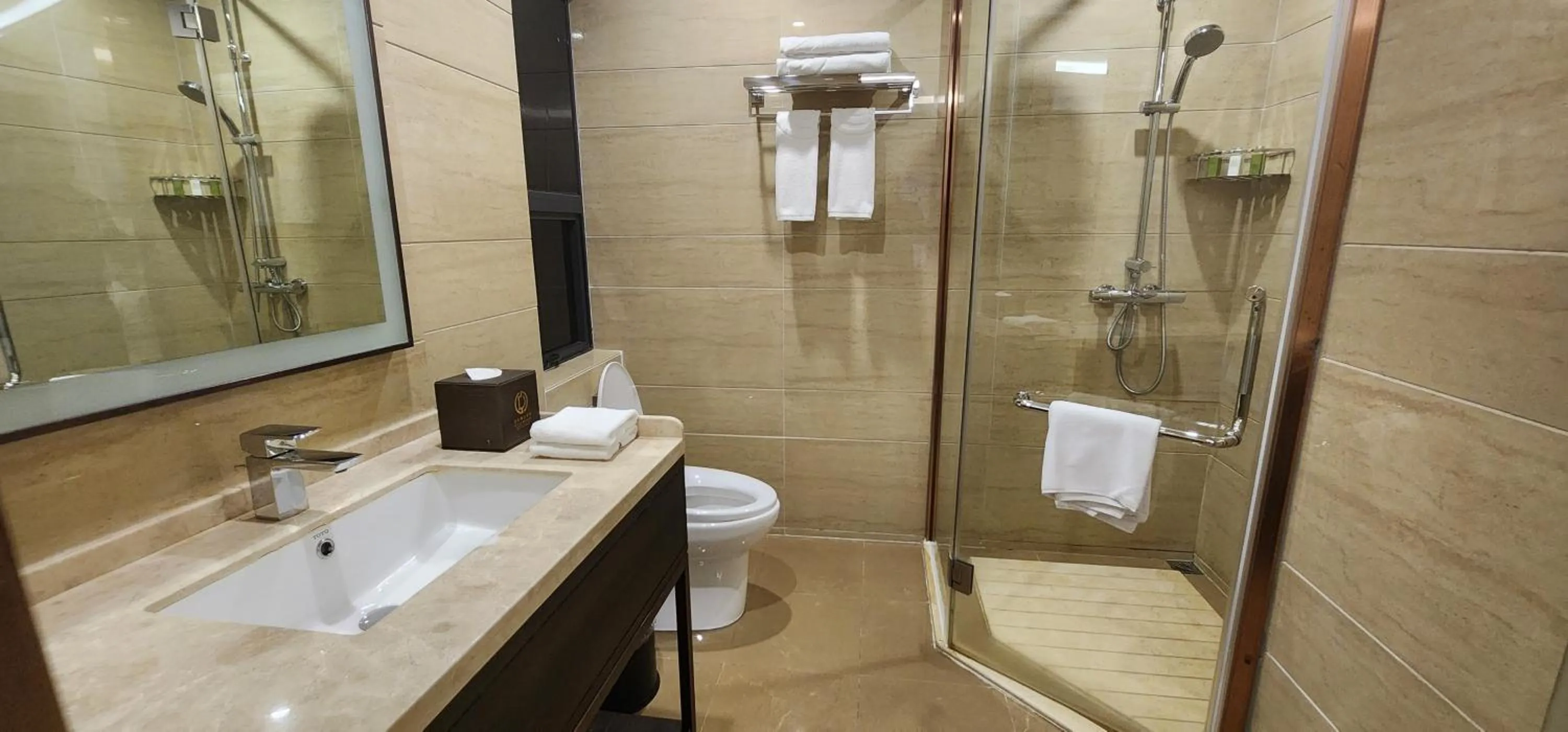 Toilet in Ocean Delight Boutique Hotel 海悦精品酒店