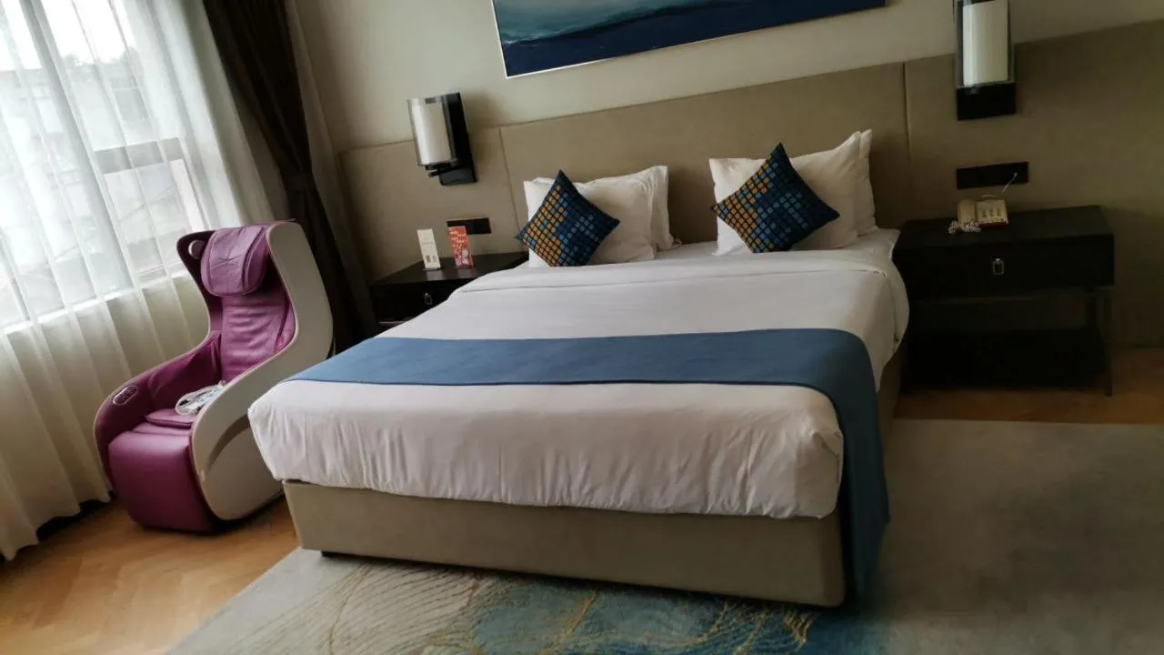 Bed in Ocean Delight Boutique Hotel 海悦精品酒店