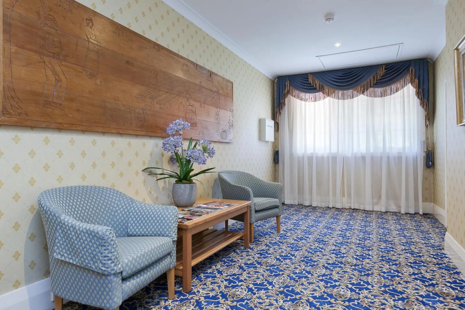 Seating area in European Hotel