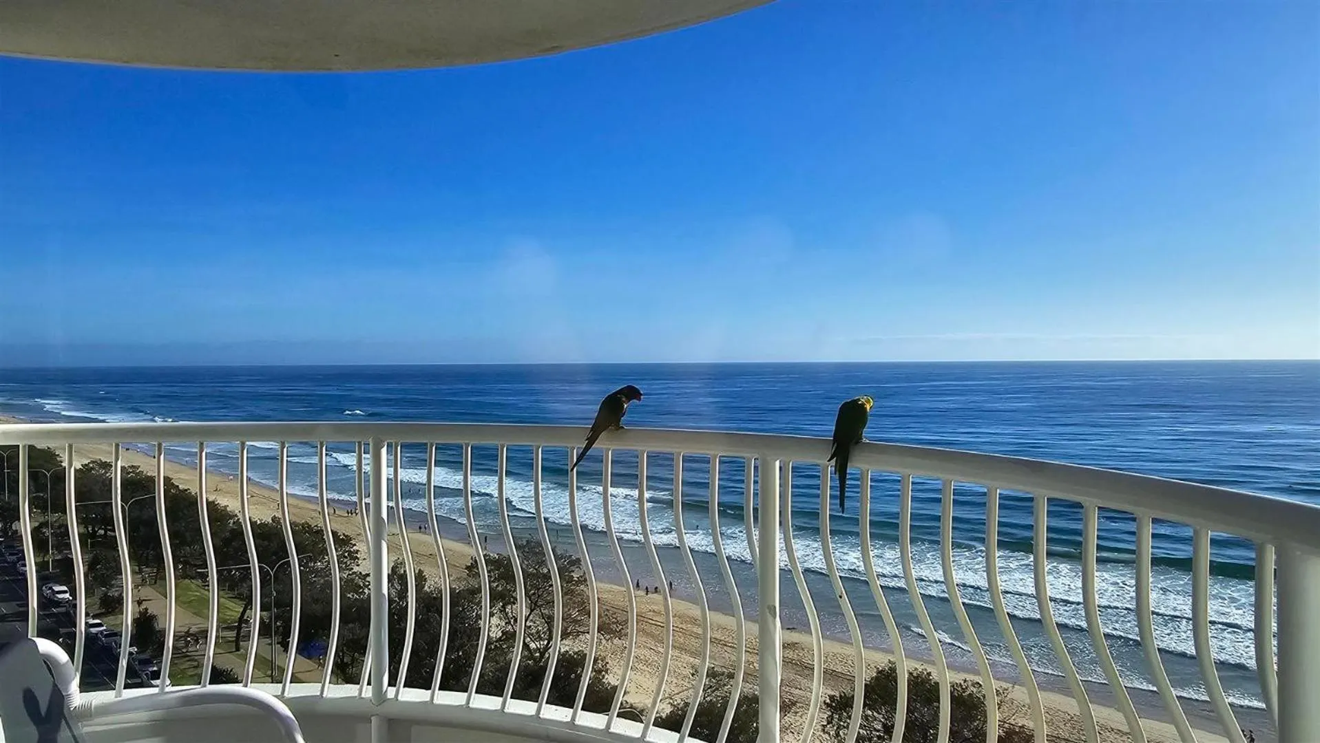Balcony/Terrace in Olympus Beachfront Apartments