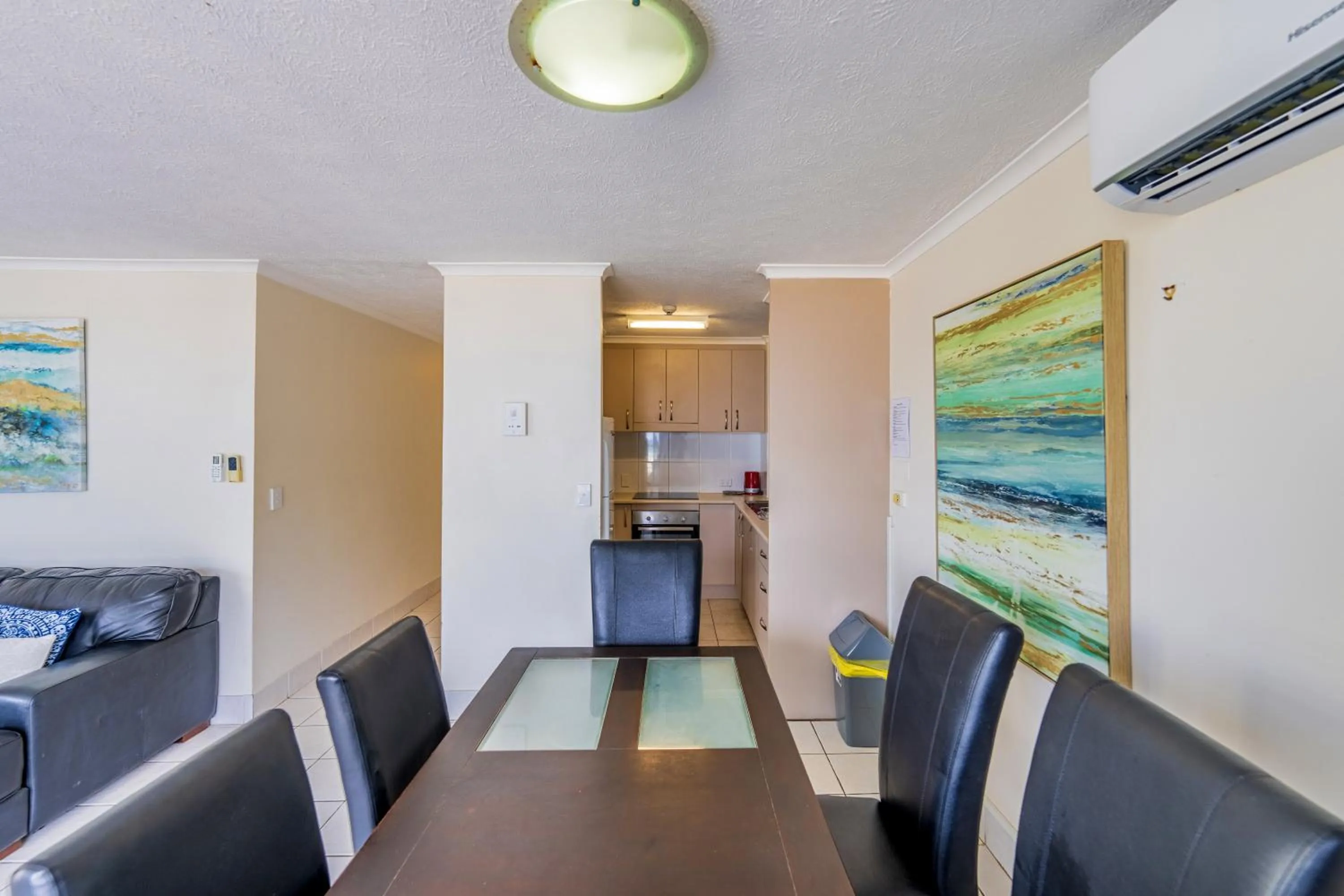 kitchen in Olympus Beachfront Apartments