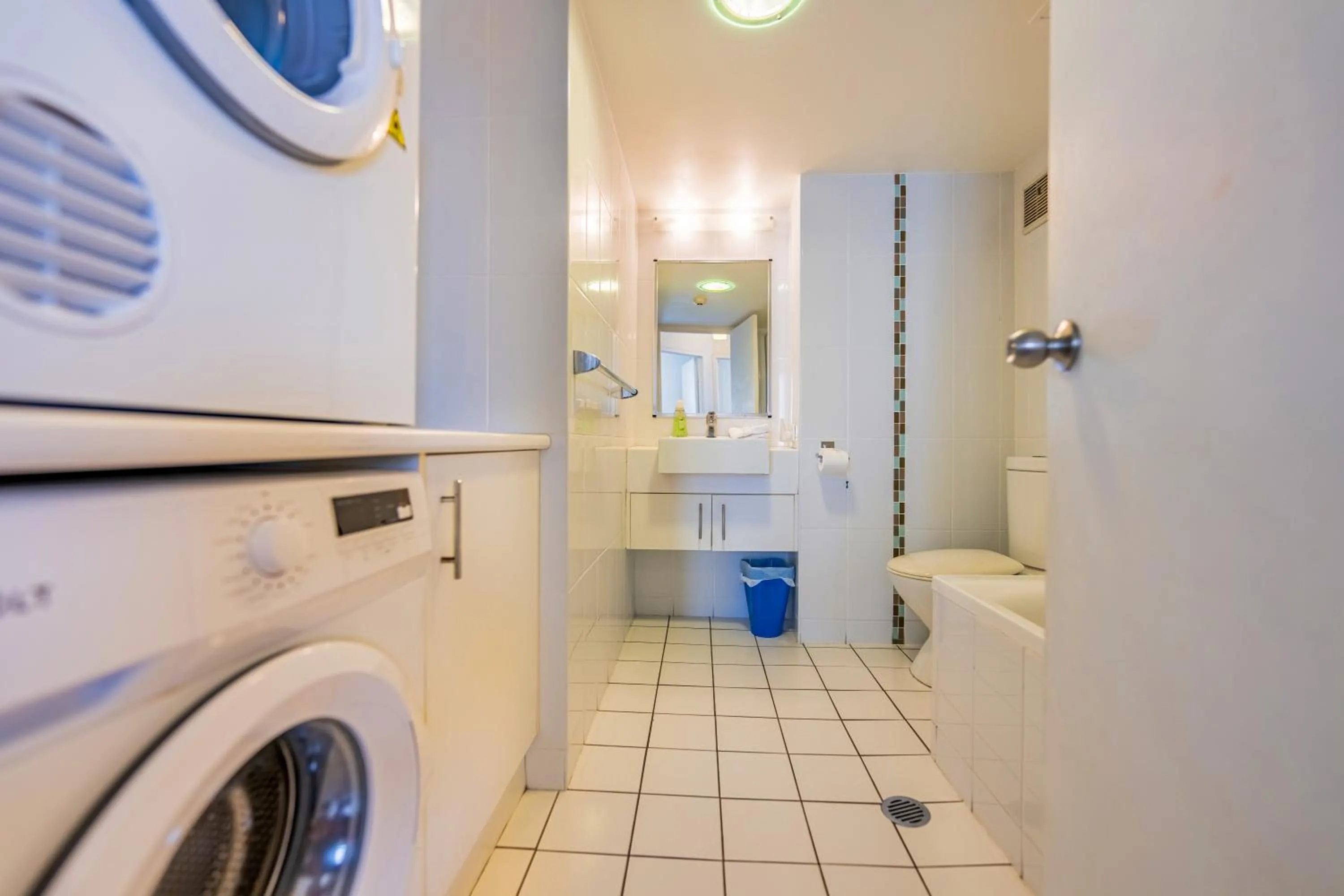 Bathroom in Olympus Beachfront Apartments