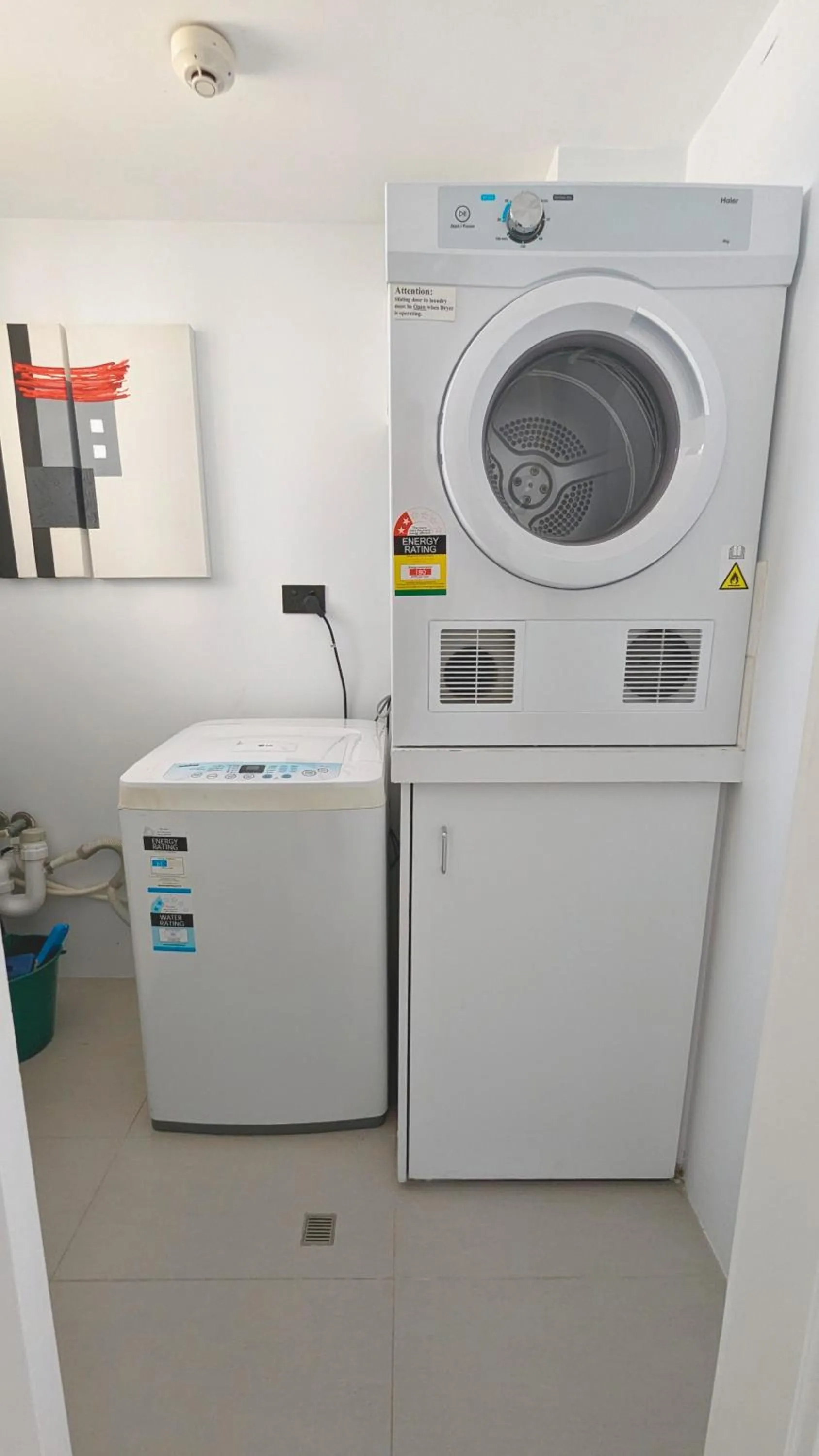 laundry in Olympus Beachfront Apartments