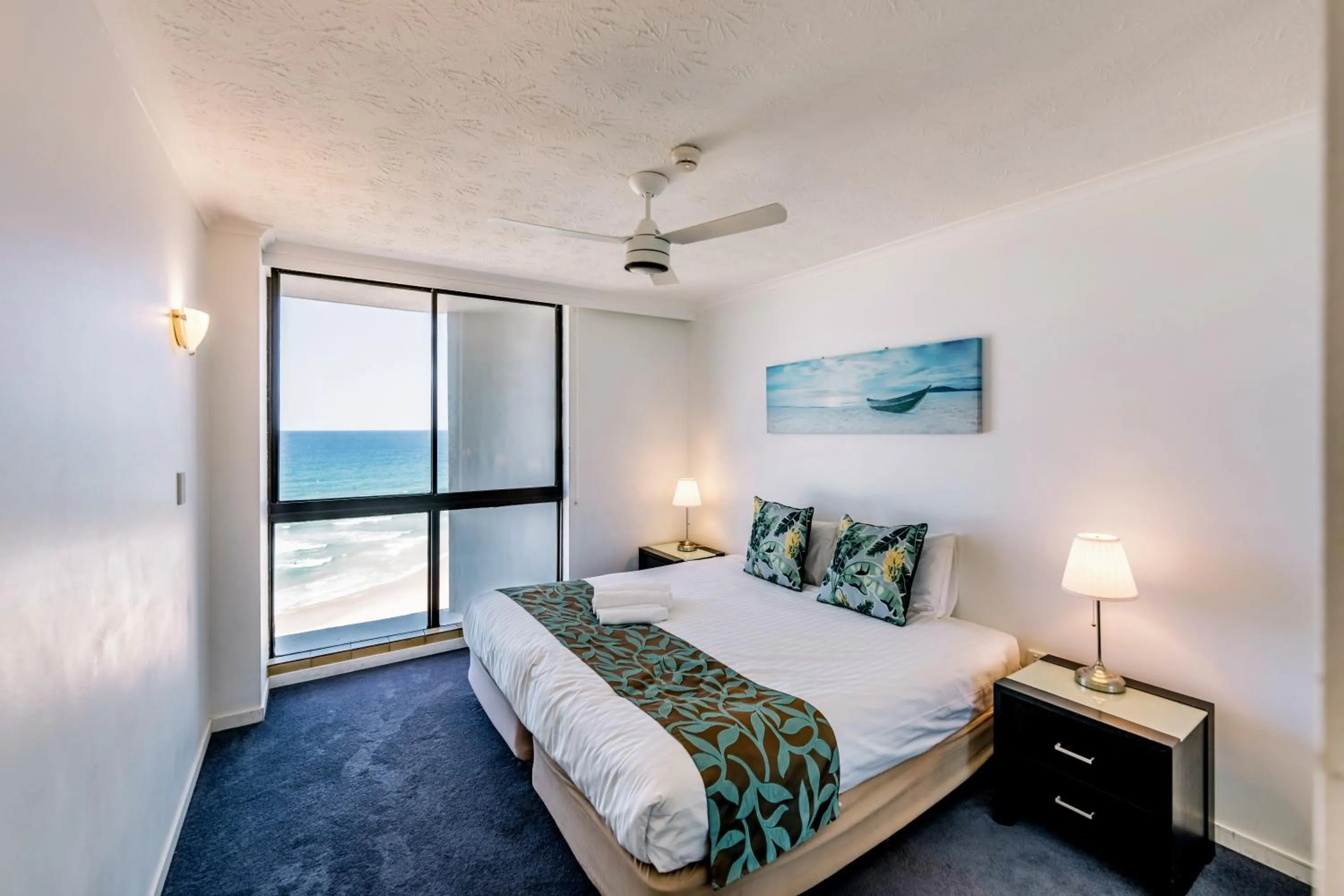 Bedroom, Bed in Olympus Beachfront Apartments