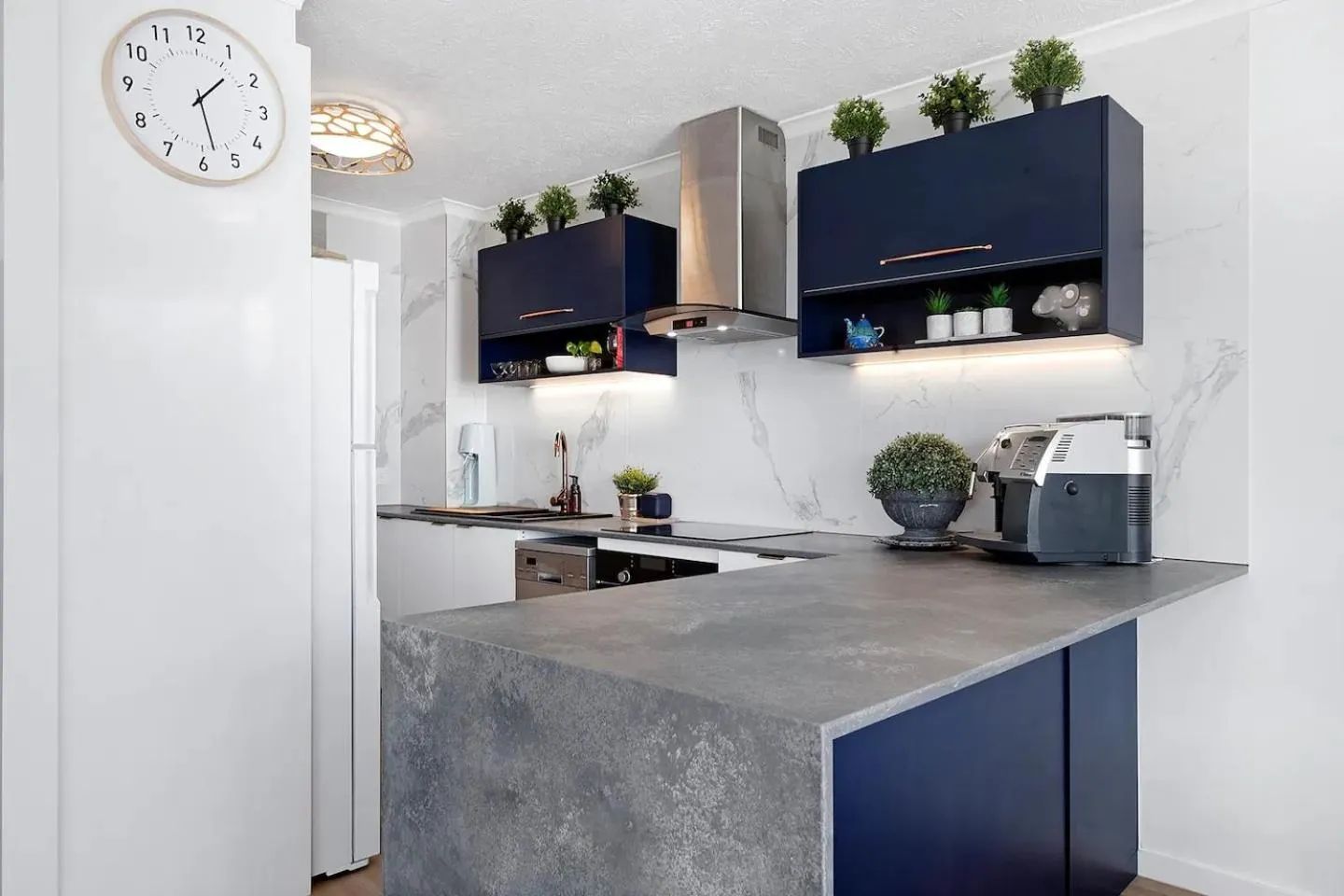 kitchen in Olympus Beachfront Apartments