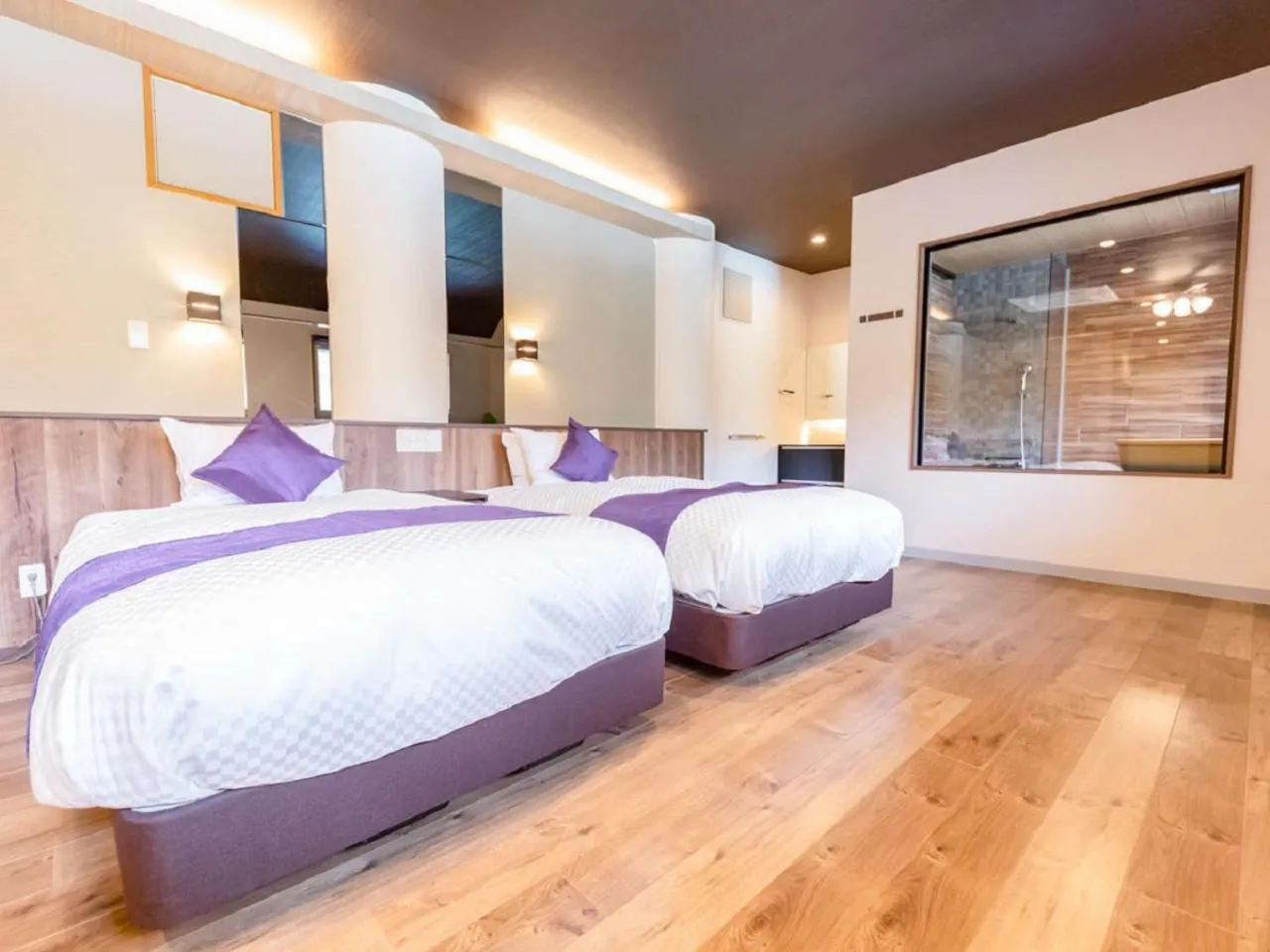 Photo of the whole room, Bed in LiVEMAX RESORT Kusatsu Onsen