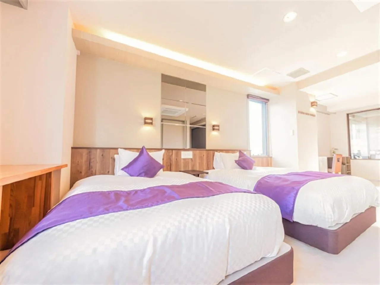 Bed in LiVEMAX RESORT Kusatsu Onsen