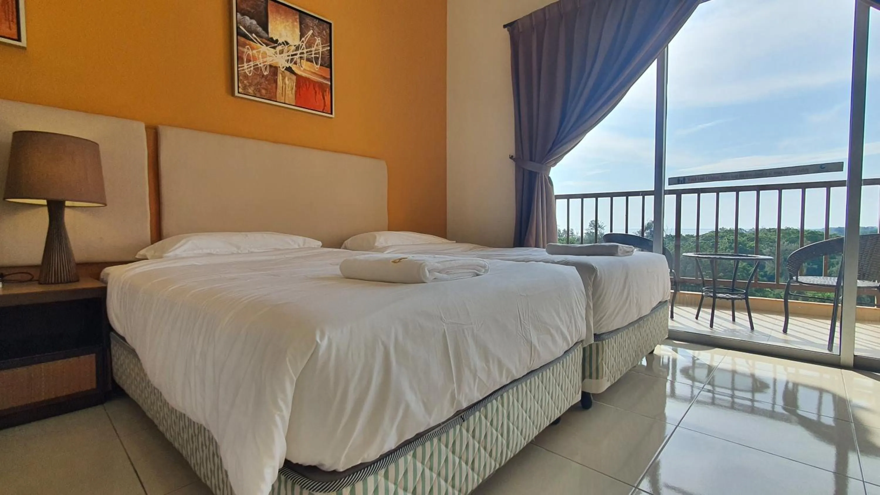 Bed in Gold Coast Morib Studio l Apartment I Penthouse