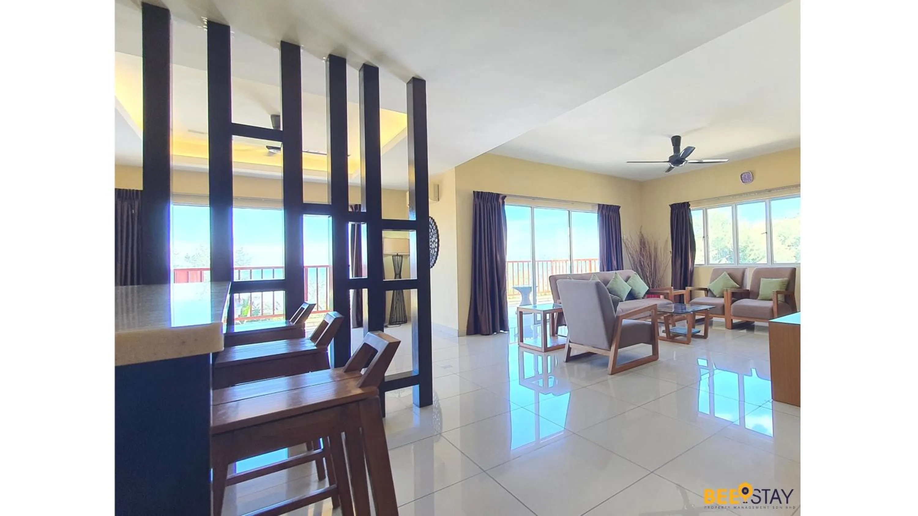 Living room in Gold Coast Morib Studio l Apartment I Penthouse