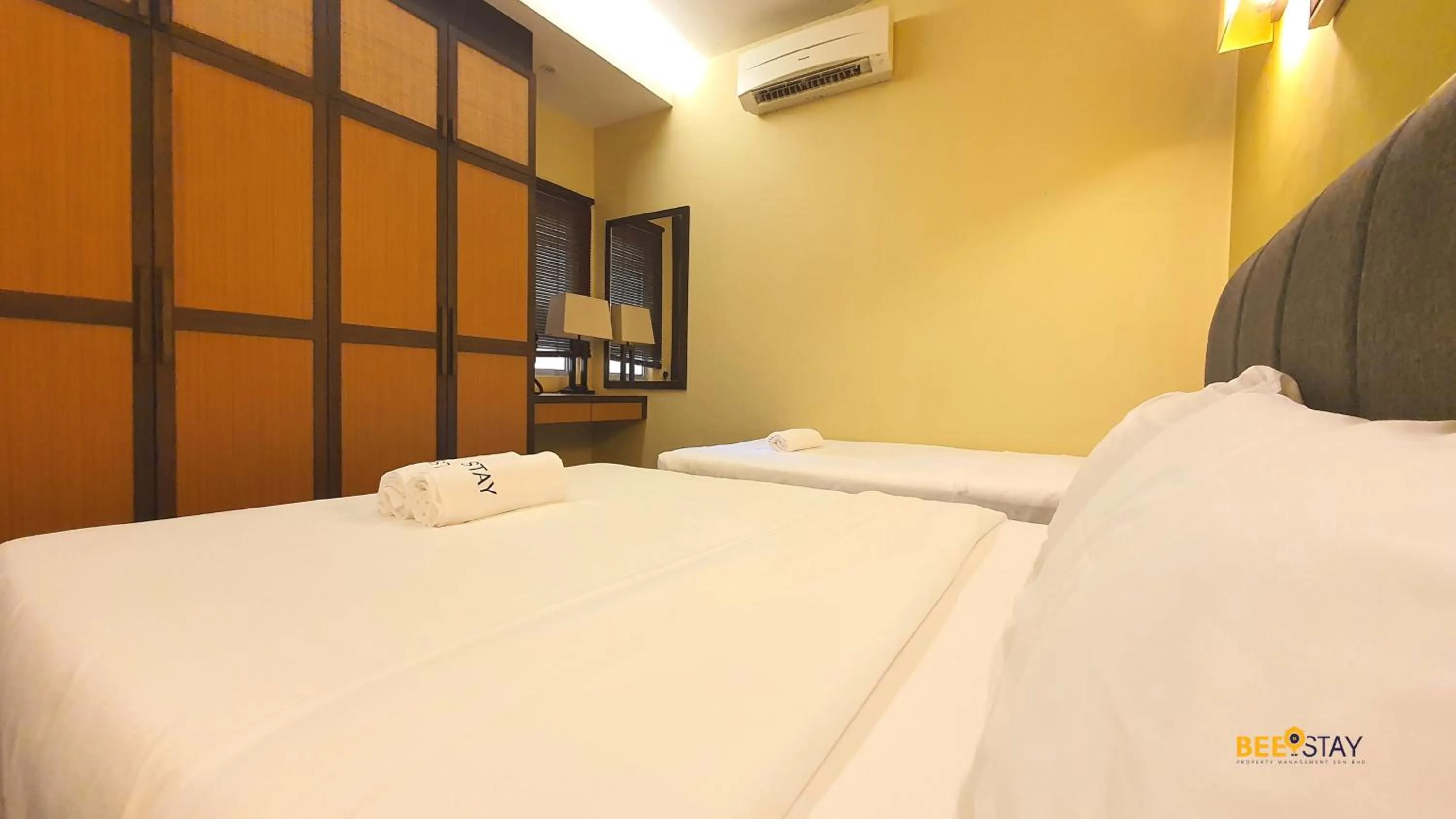 Bedroom, Bed in Gold Coast Morib Studio l Apartment I Penthouse