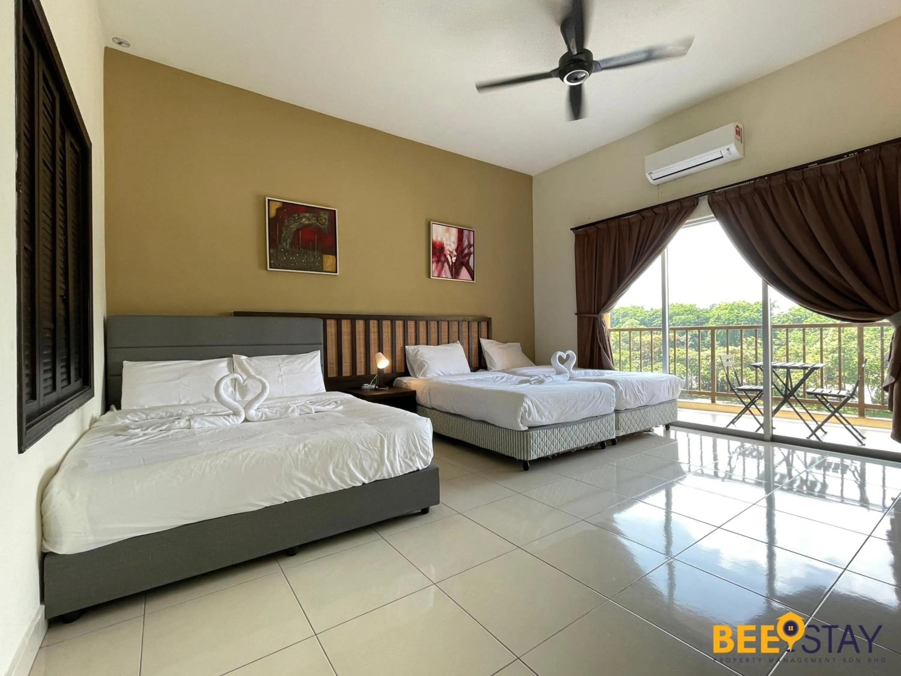 Bed in Gold Coast Morib Studio l Apartment I Penthouse