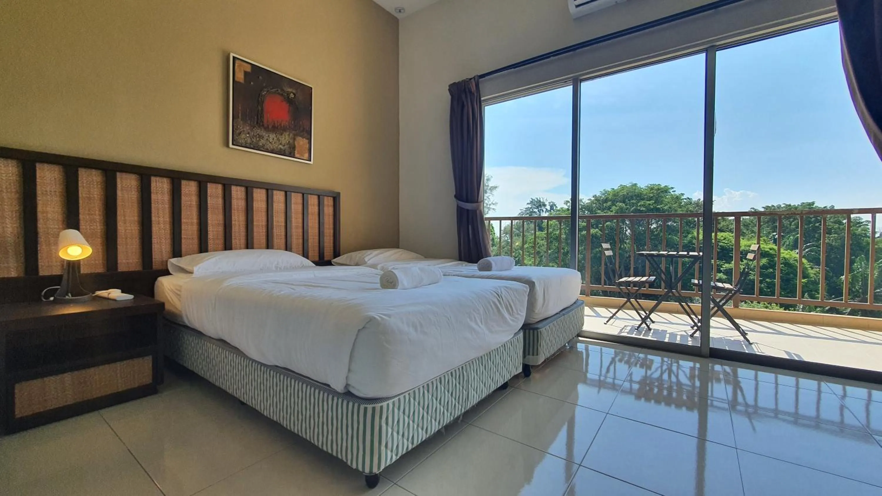 Bed in Gold Coast Morib Studio l Apartment I Penthouse