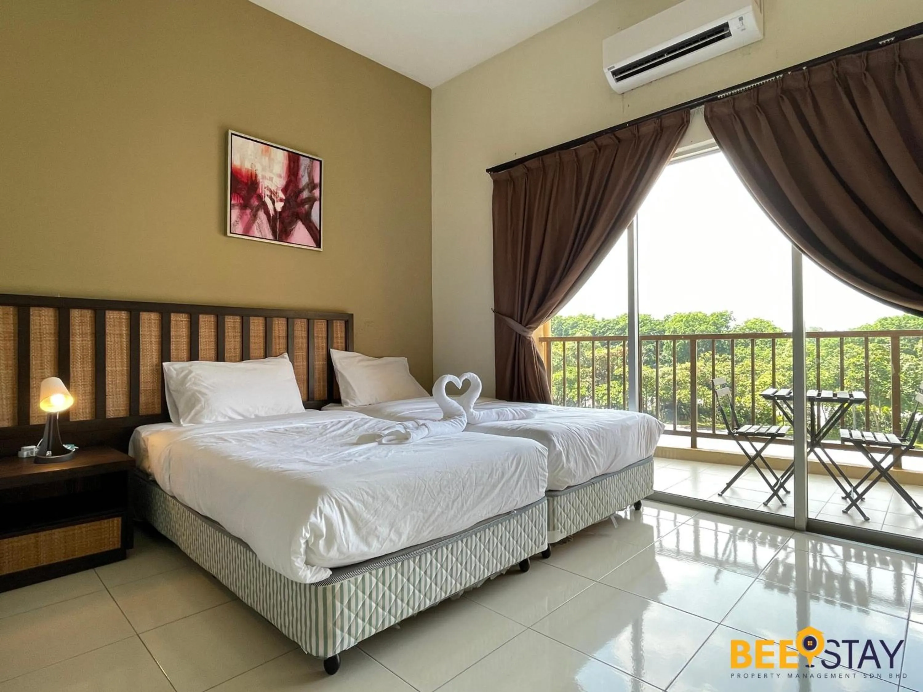 Bed in Gold Coast Morib Studio l Apartment I Penthouse