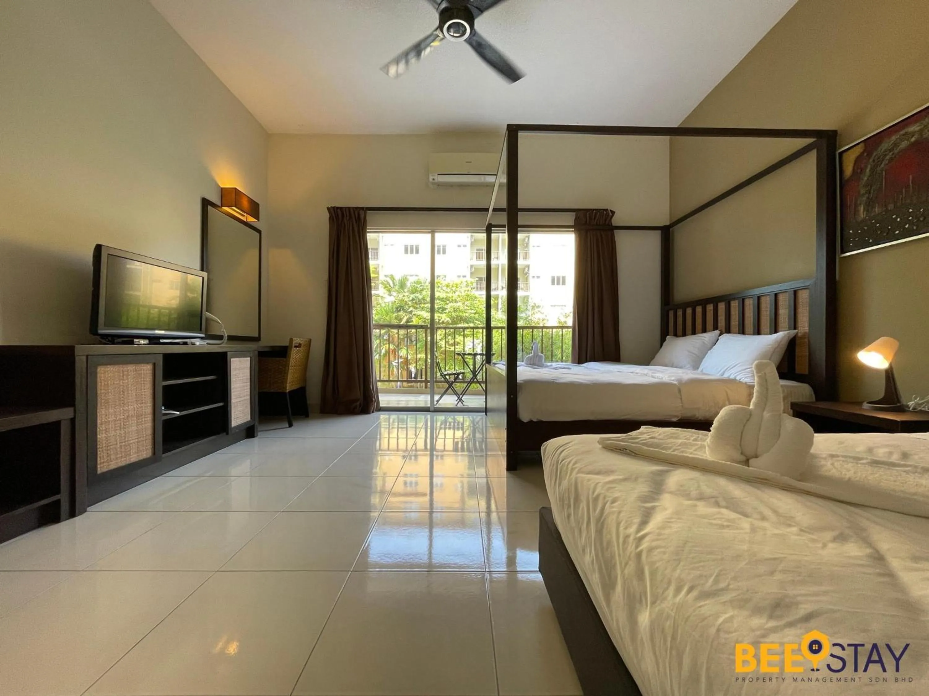 Bed in Gold Coast Morib Studio l Apartment I Penthouse