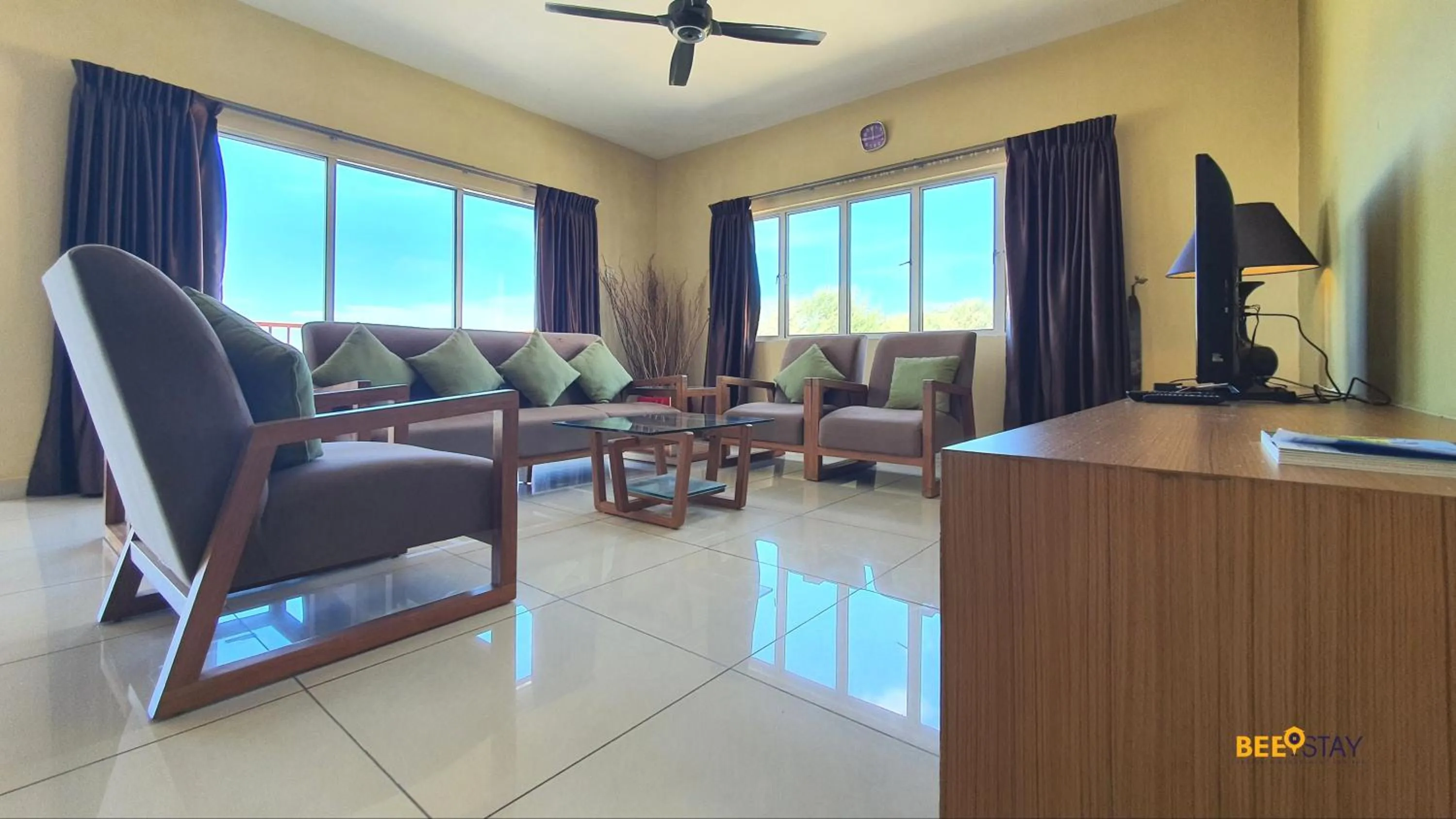 Living room in Gold Coast Morib Studio l Apartment I Penthouse