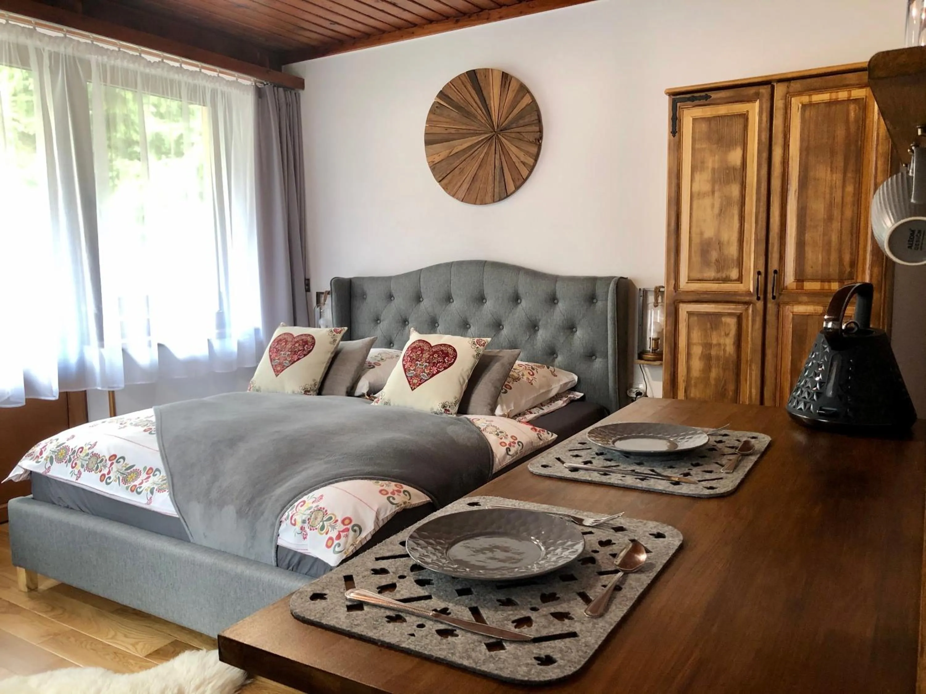 Decorative detail, Bed in Marina Zakopane