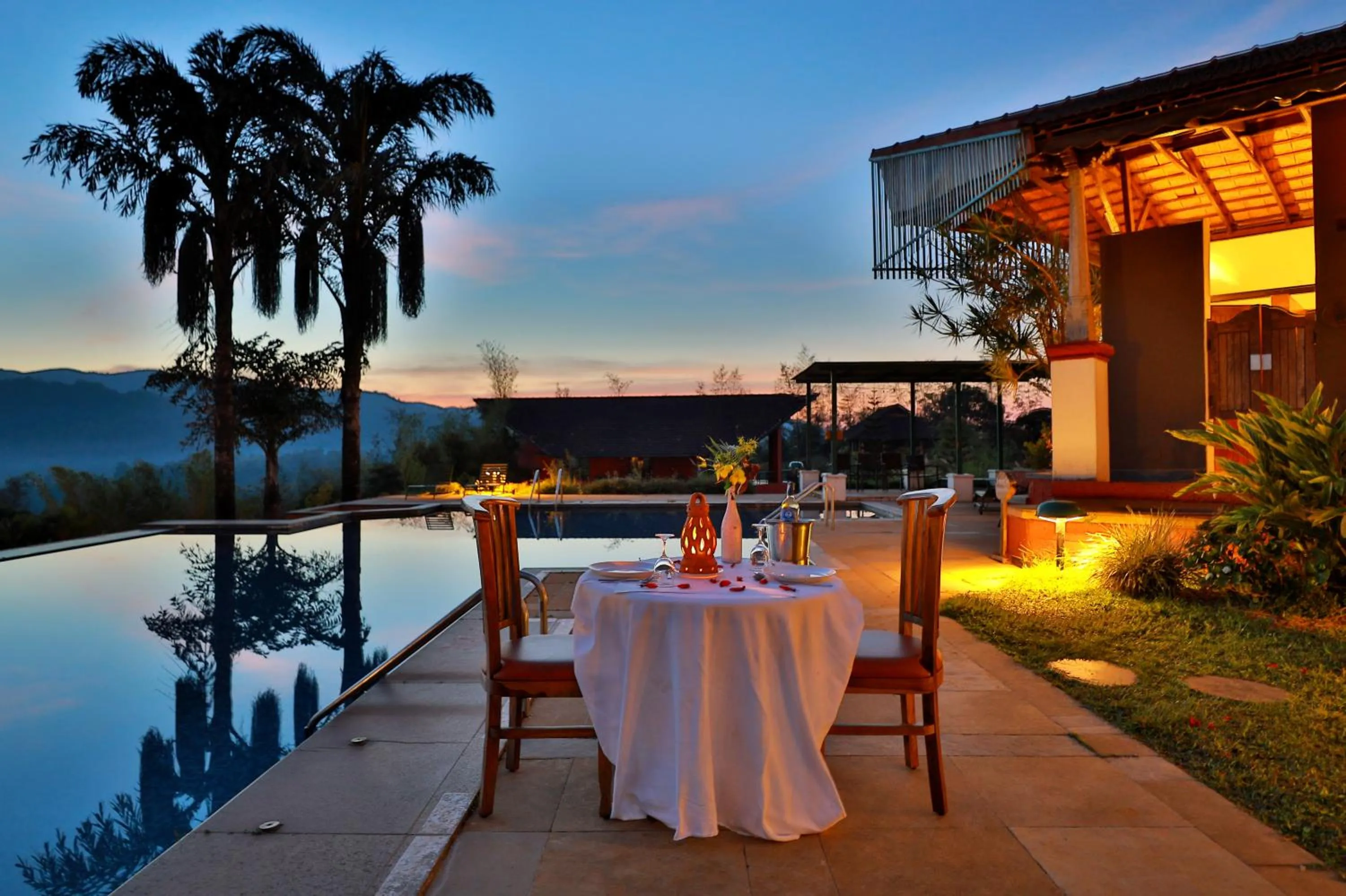 Pool view in Heritage Resort Coorg