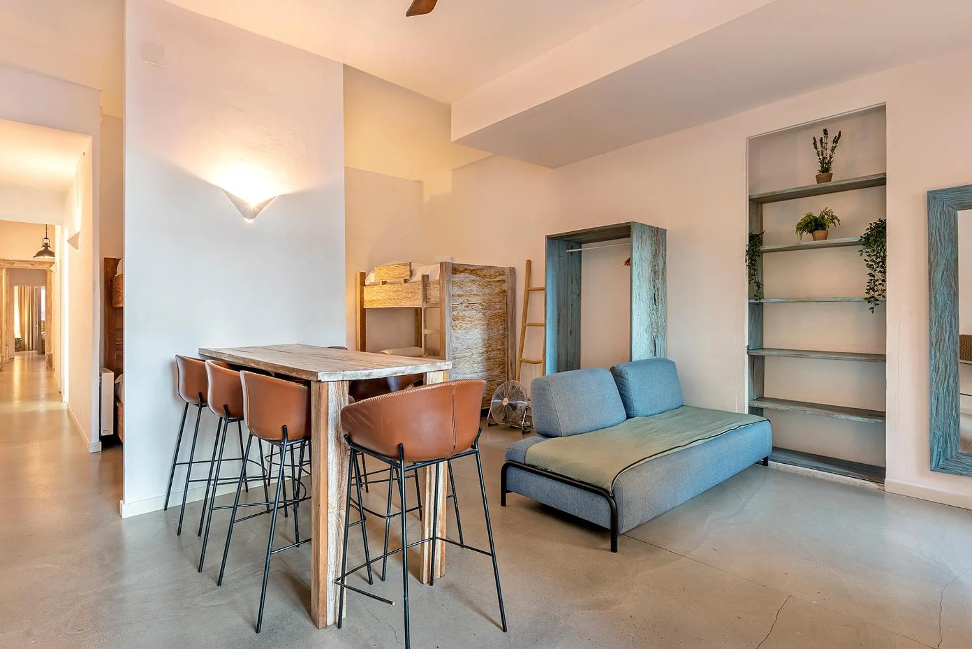 Living room in La Guarida Suites