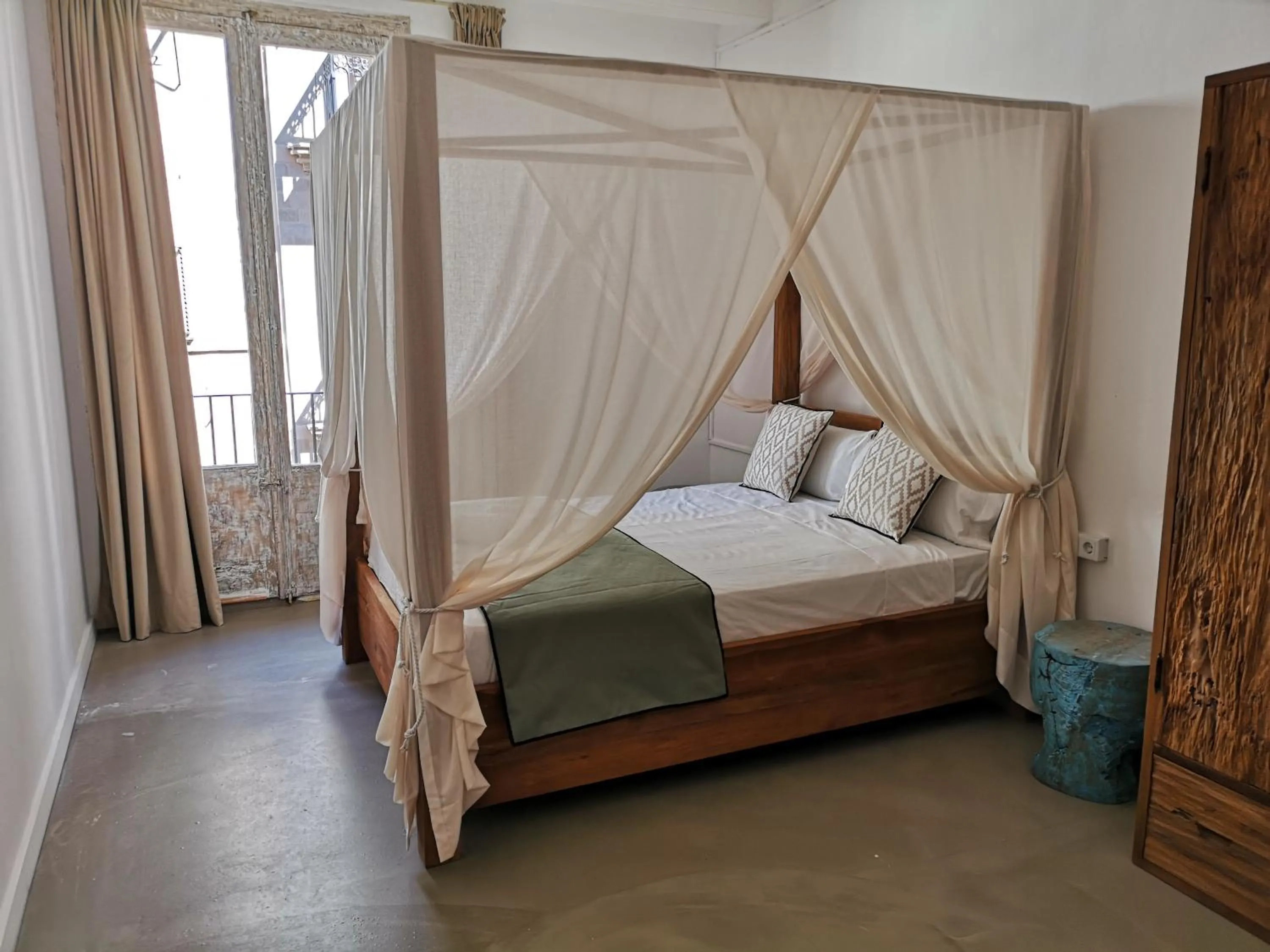 Bed in La Guarida Suites