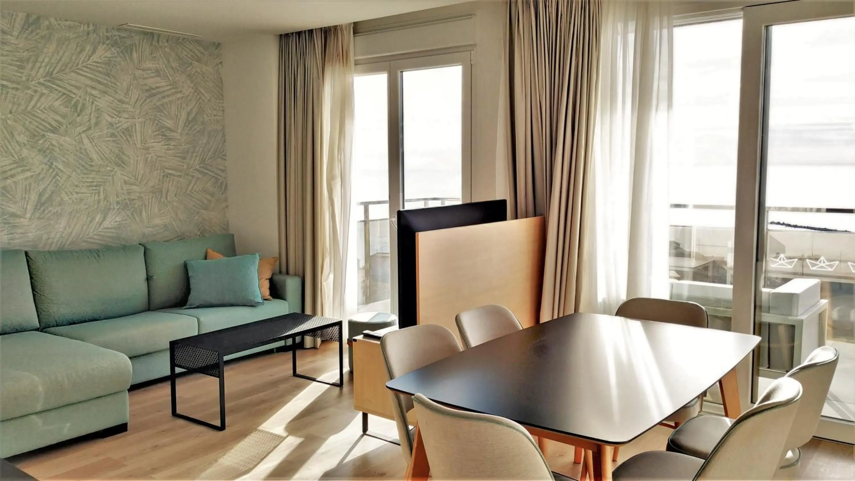 Living room in Ahoy Apartments