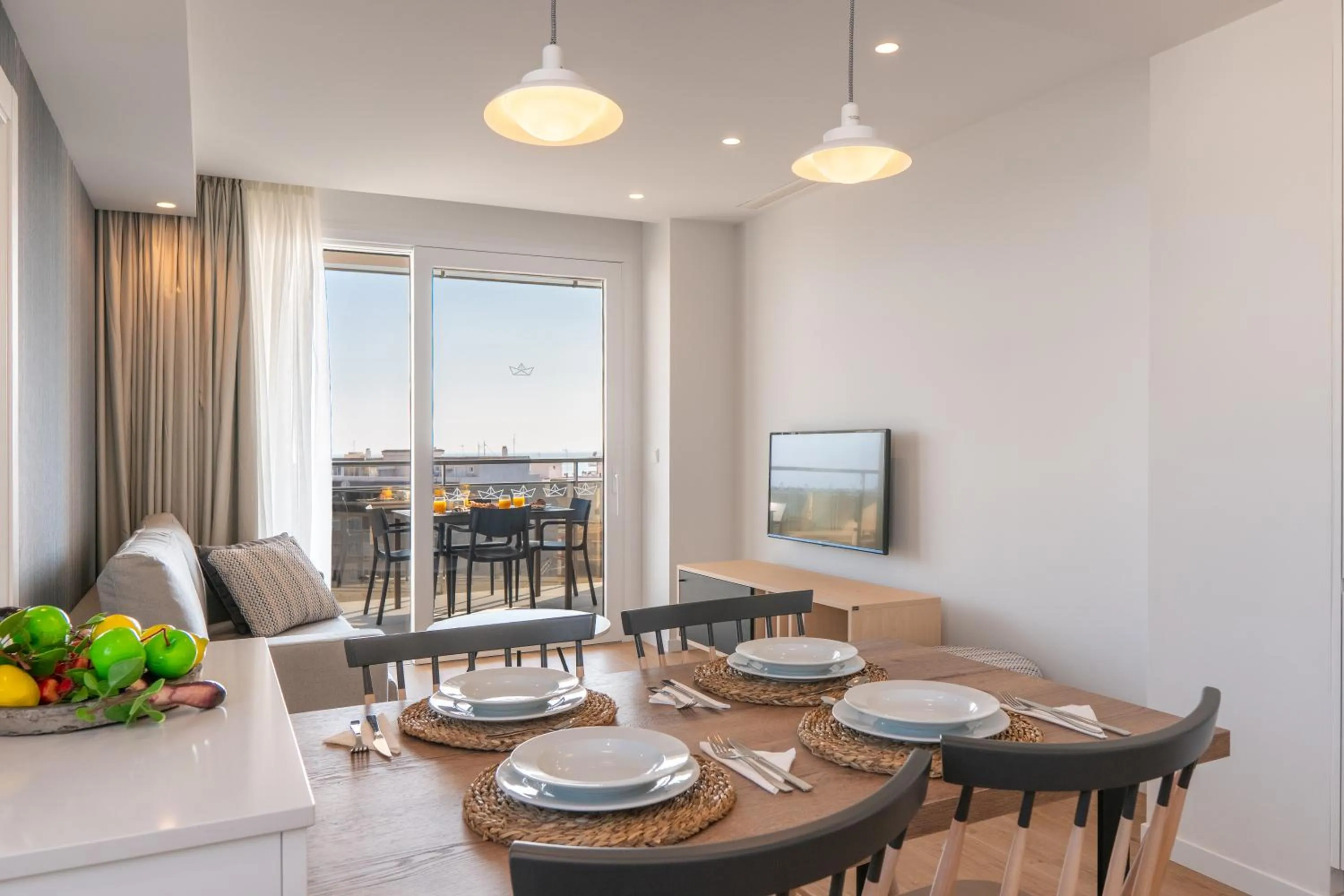 Living room in Ahoy Apartments