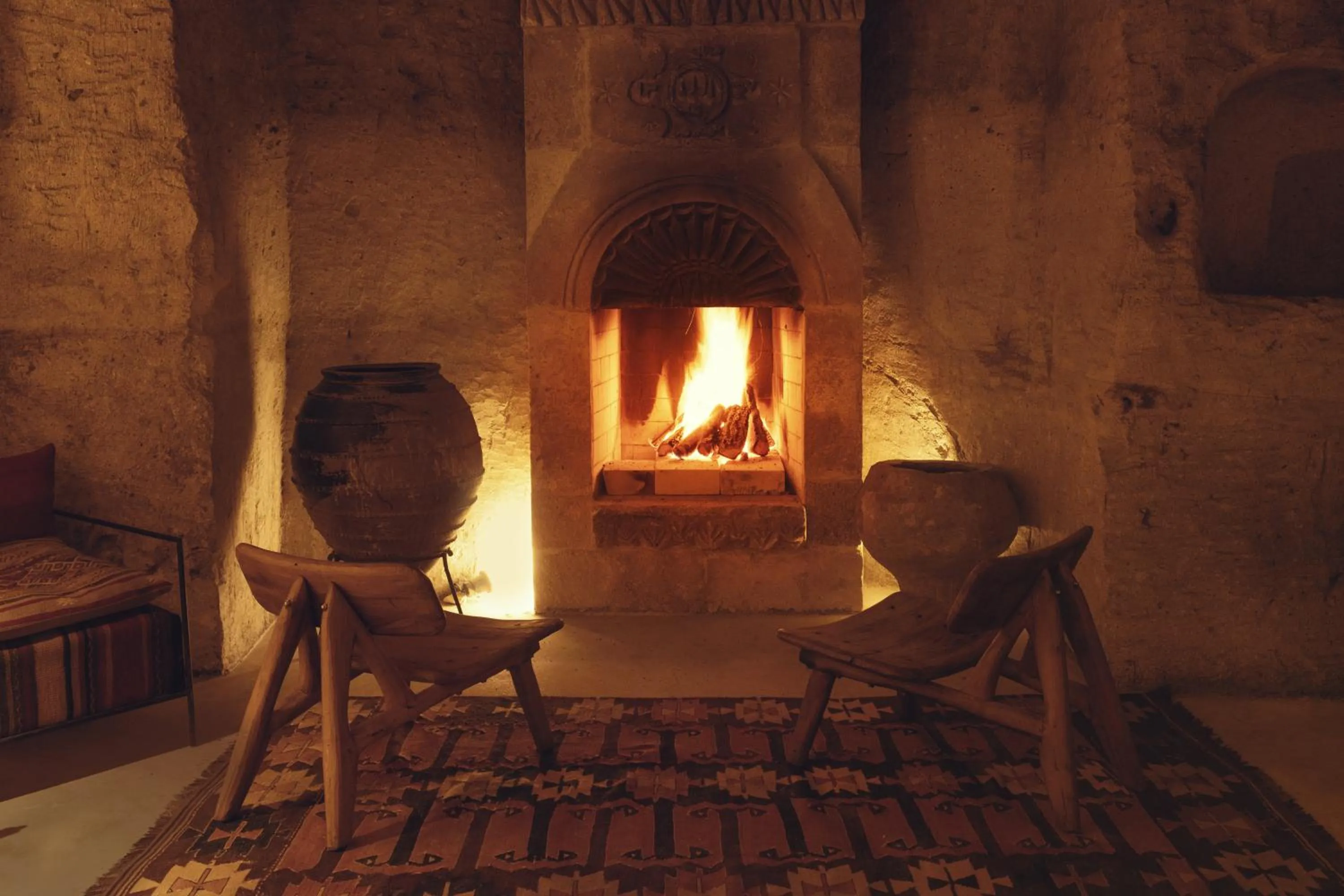 Seating area in Carus Cappadocia