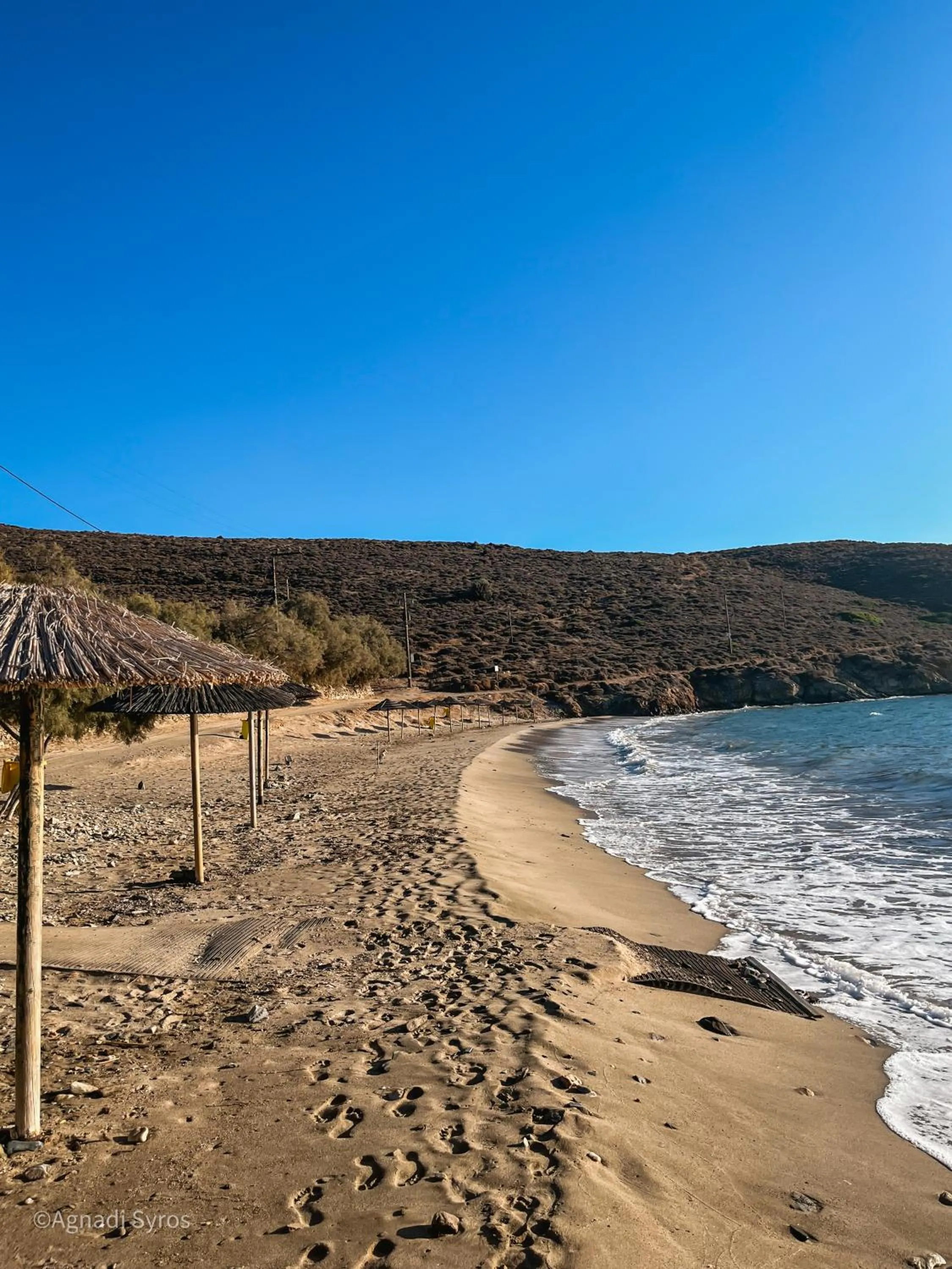 Beach in Agnadi Syros Beachfront Studios & Rooms